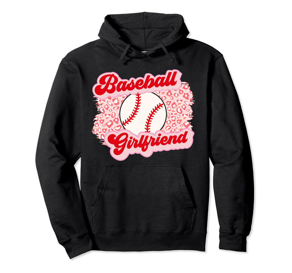 Groovy Baseball Girlfriend Baseball Player Hoodie - Graphic Print Unisex - T-Shirt, Sweatshirt, Hoodie
