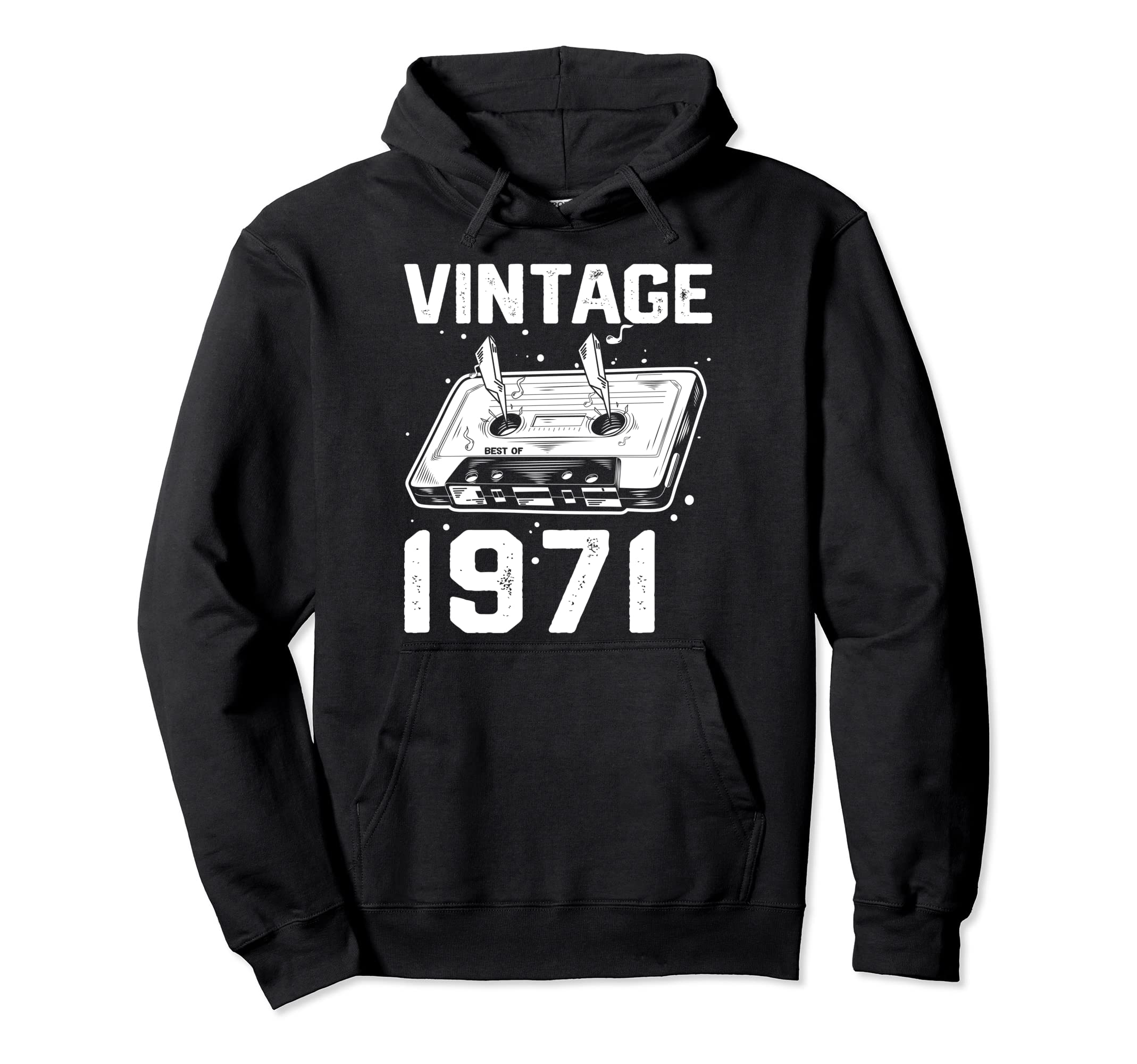 Birthday Best 1971 Bday 1971 Cassette Tape Hoodie - Unique Graphic Unisex - T-Shirt, Sweatshirt, Hoodie