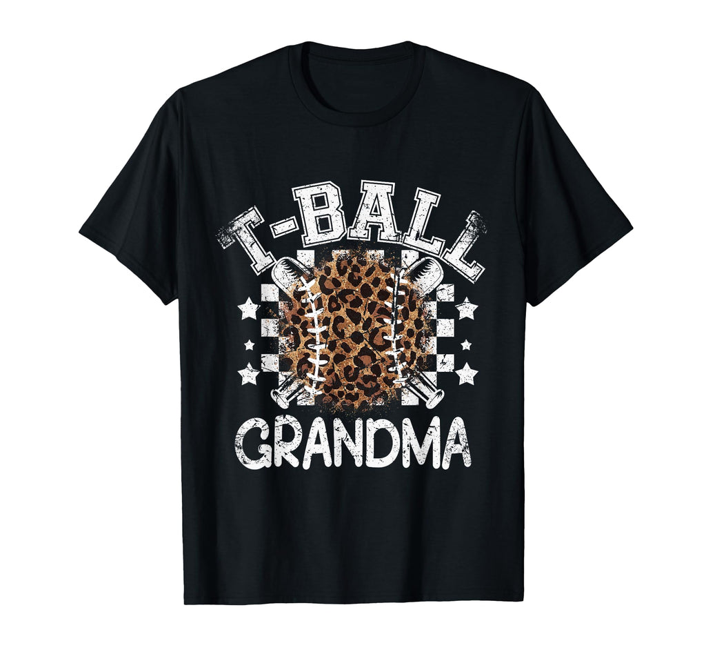 T Ball Teeball Grandma Leopard Cheetah T-Shirt - Custom Art Print Unisex - T-Shirt, Sweatshirt, Hoodie