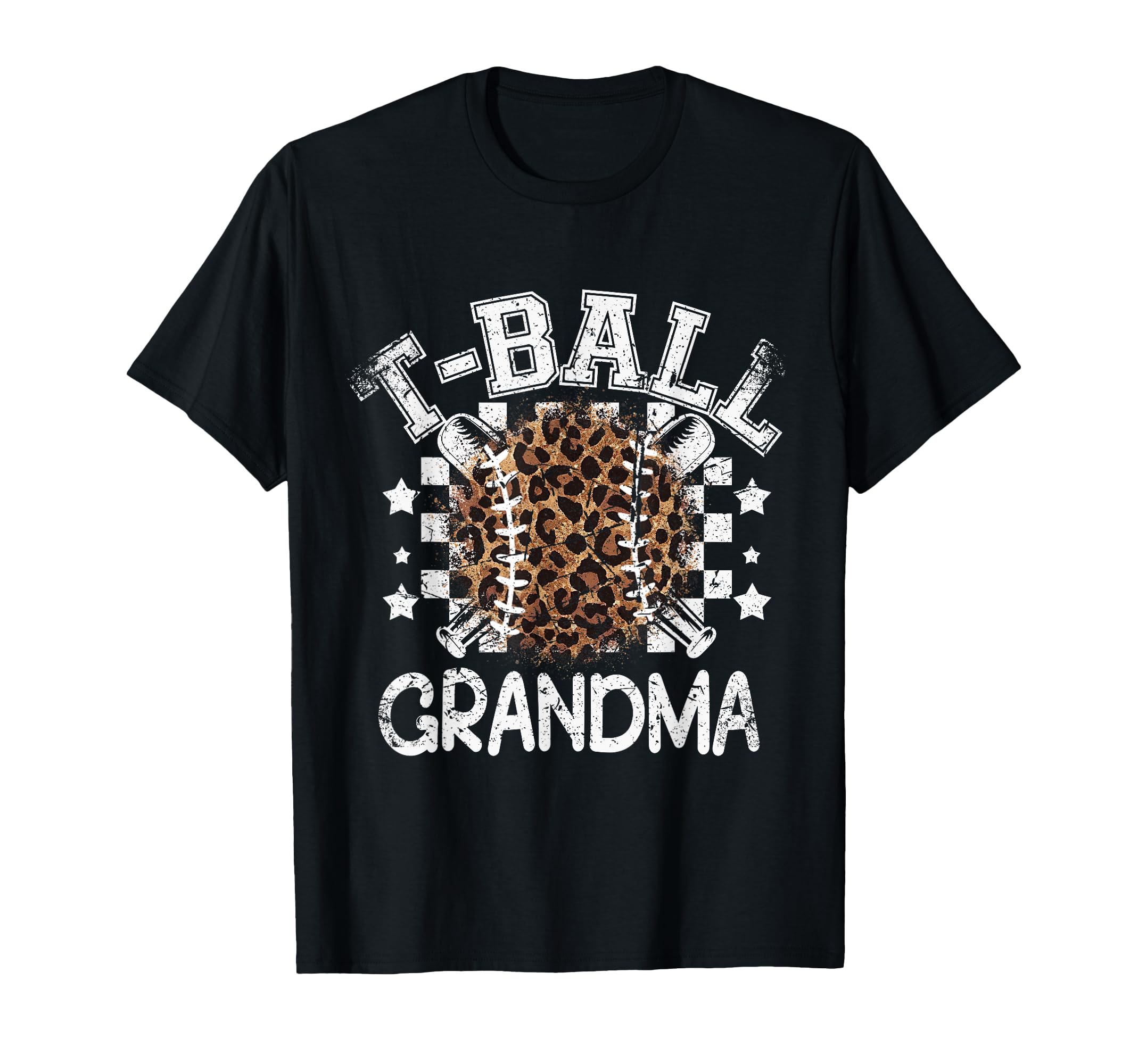 T Ball Teeball Grandma Leopard Cheetah T-Shirt - Custom Art Print Unisex - T-Shirt, Sweatshirt, Hoodie