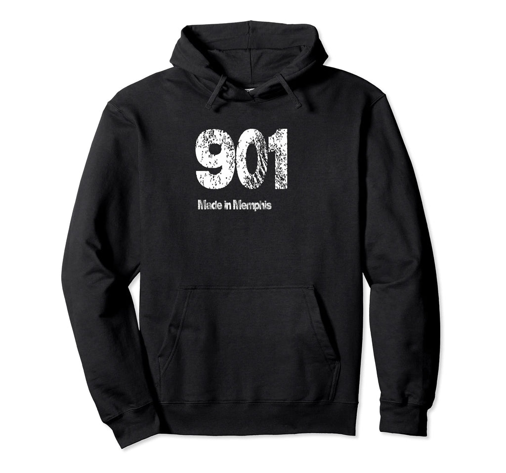 901 Made Memphis Distressed Hoodie - Streetwear Style for Adults - T-Shirt, Sweatshirt, Hoodie
