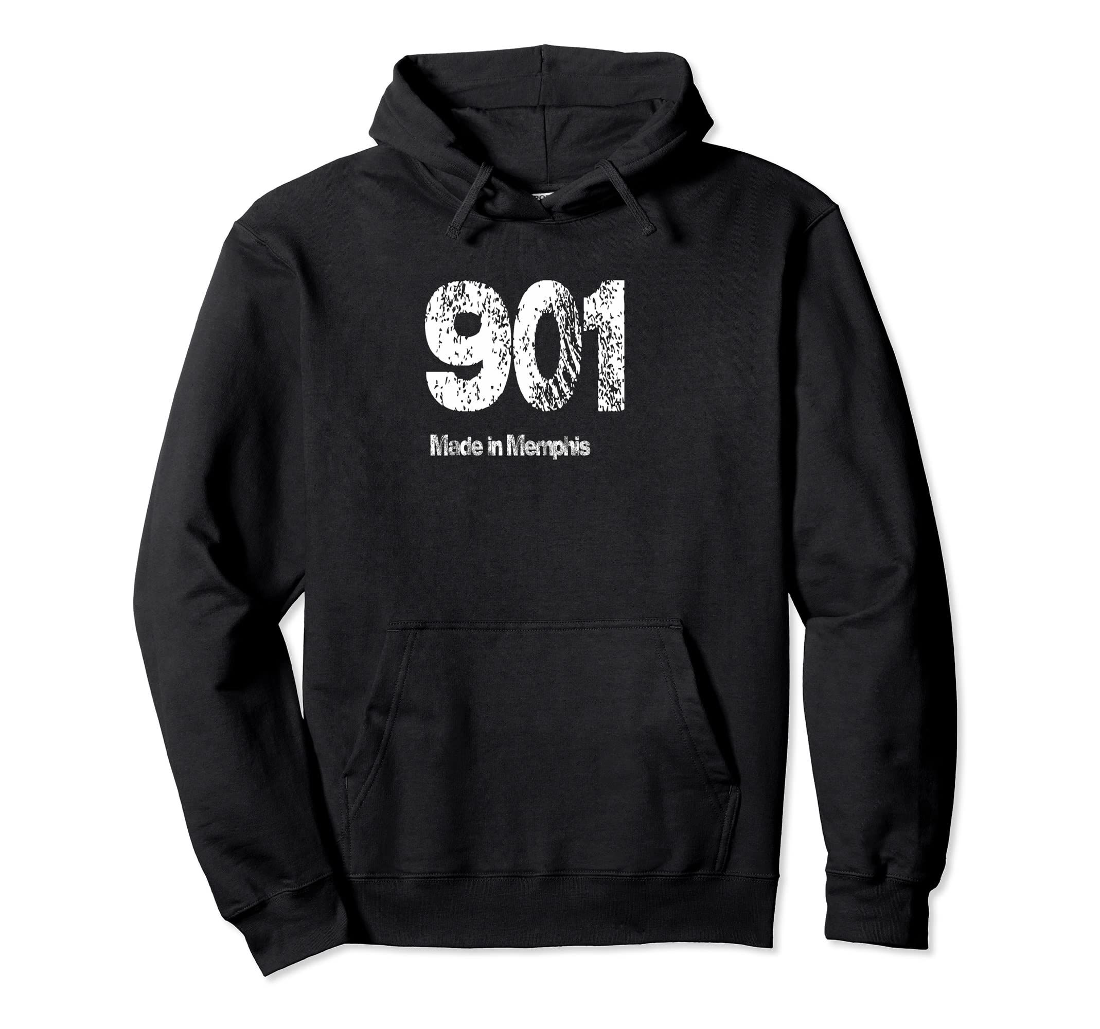 901 Made Memphis Distressed Hoodie - Streetwear Style for Adults - T-Shirt, Sweatshirt, Hoodie