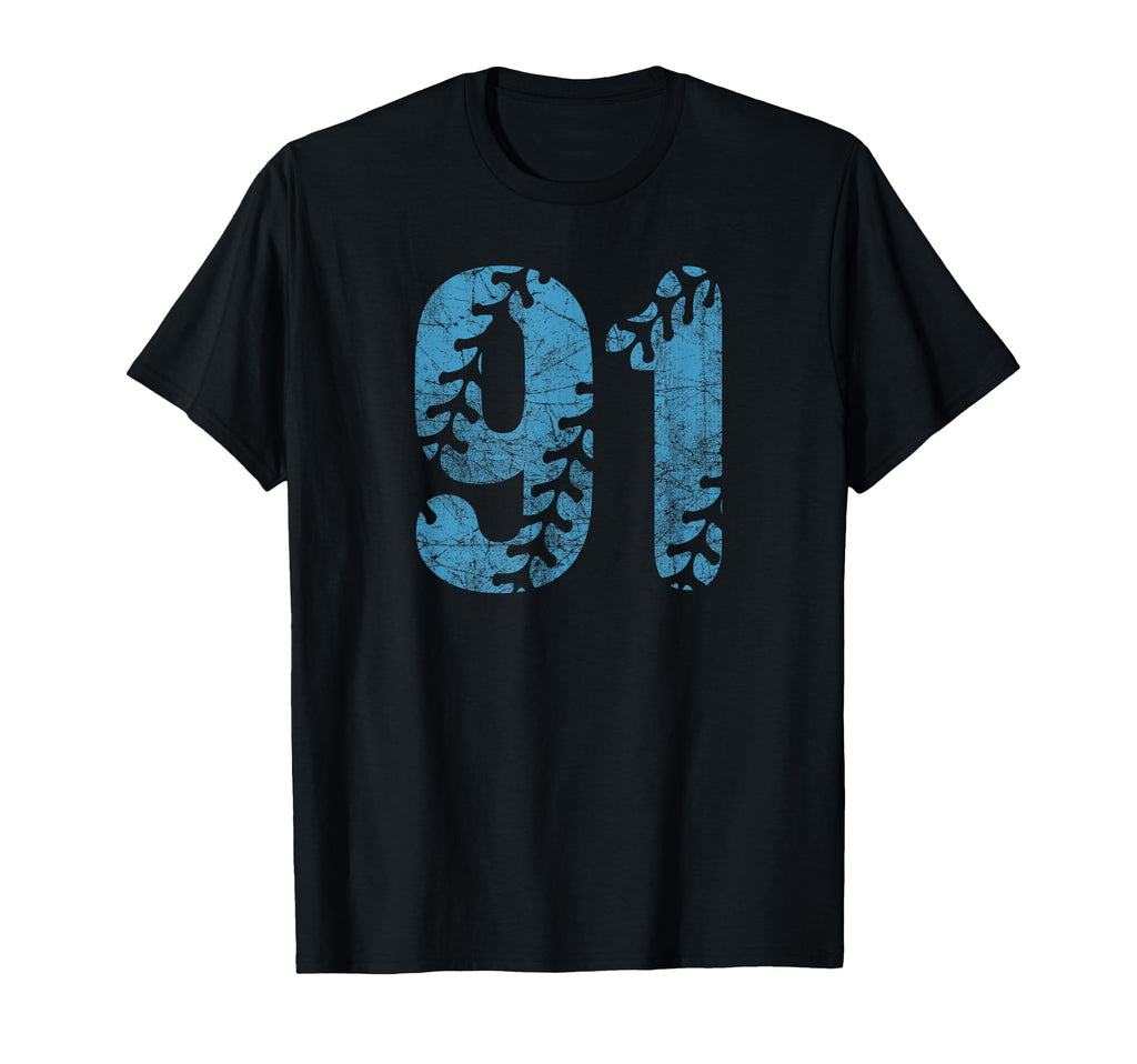Baseball Softball Mom 91 Number T-Shirt - Fun Novelty Design Unisex - T-Shirt, Sweatshirt, Hoodie