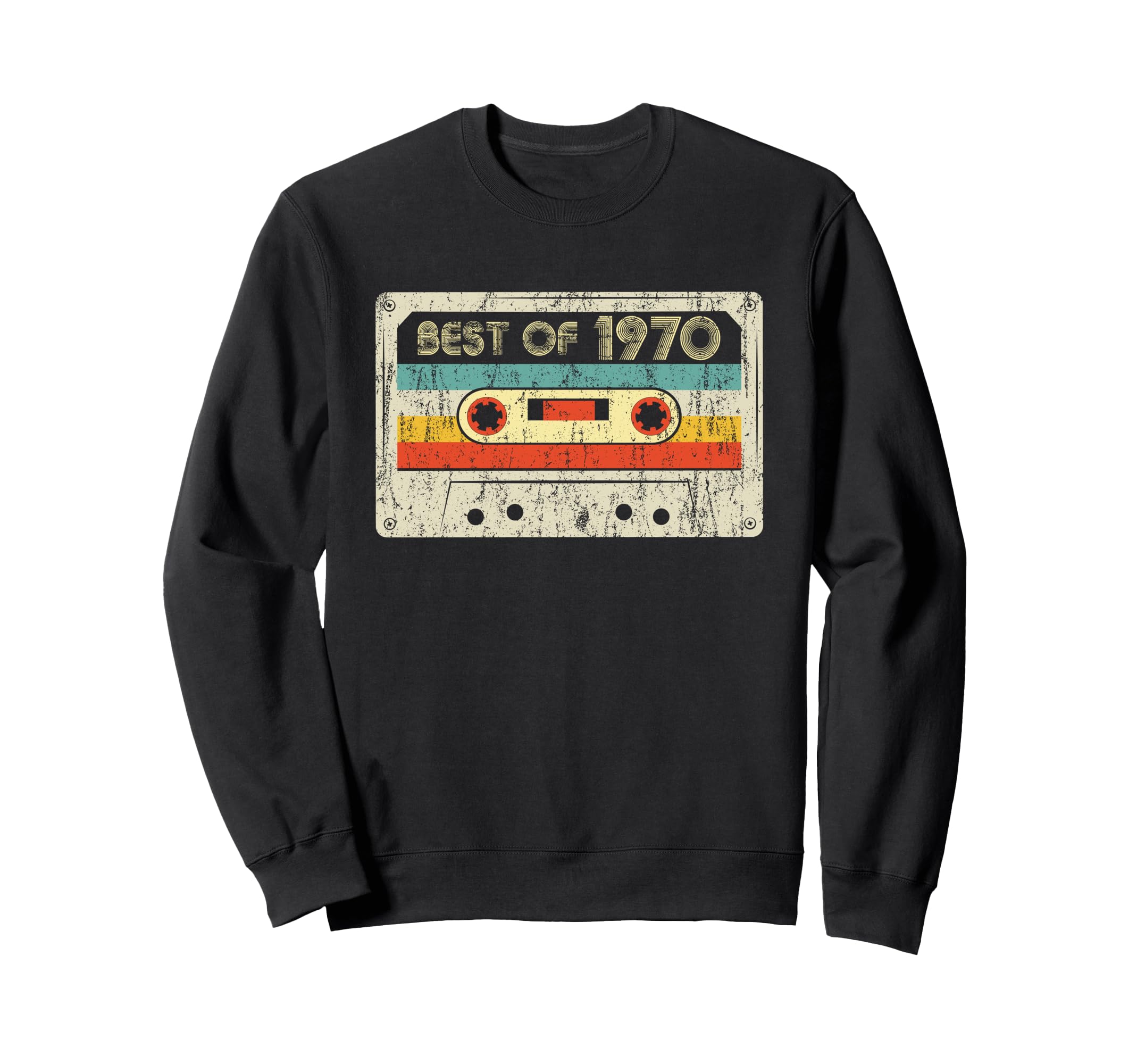 Best 1970 Birthday Yrs 1970 Cassette Sweatshirt - Unique Graphic Unisex - T-Shirt, Sweatshirt, Hoodie