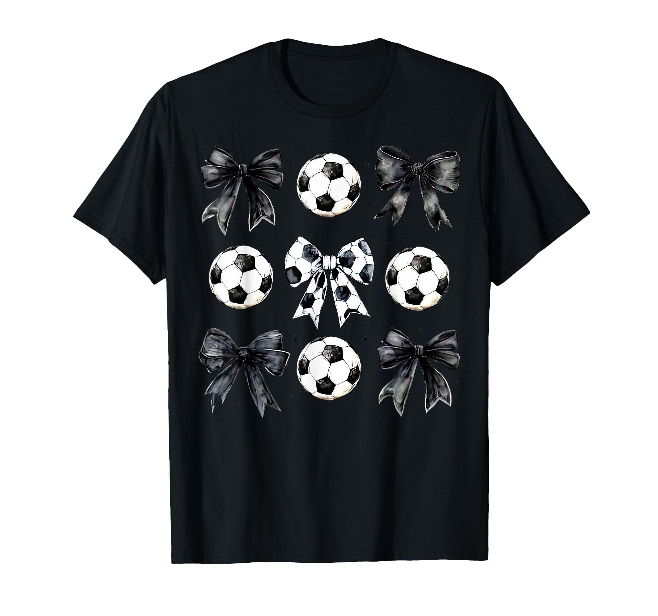 Soccer Bow Game Day Mama Soccer T-Shirt - Fun Novelty Design Unisex - T-Shirt, Sweatshirt, Hoodie