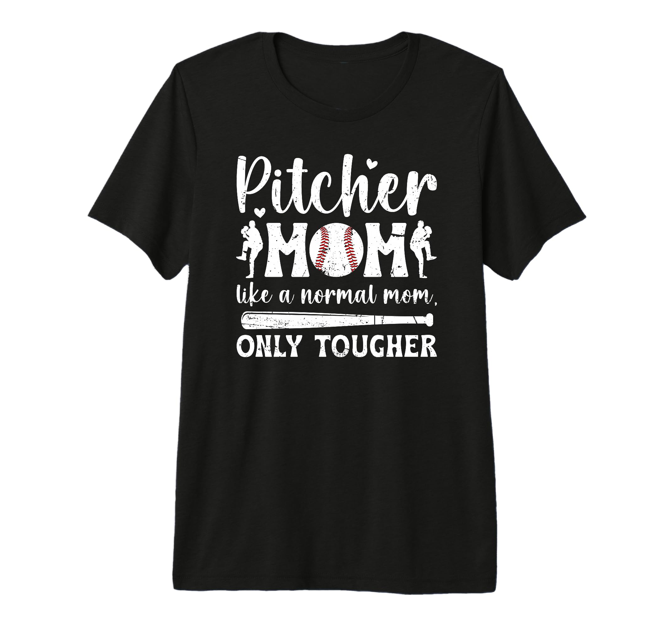 Tough Baseball Pitcher Mom Baseball T-Shirt - Unique Graphic Men Women - T-Shirt, Sweatshirt, Hoodie