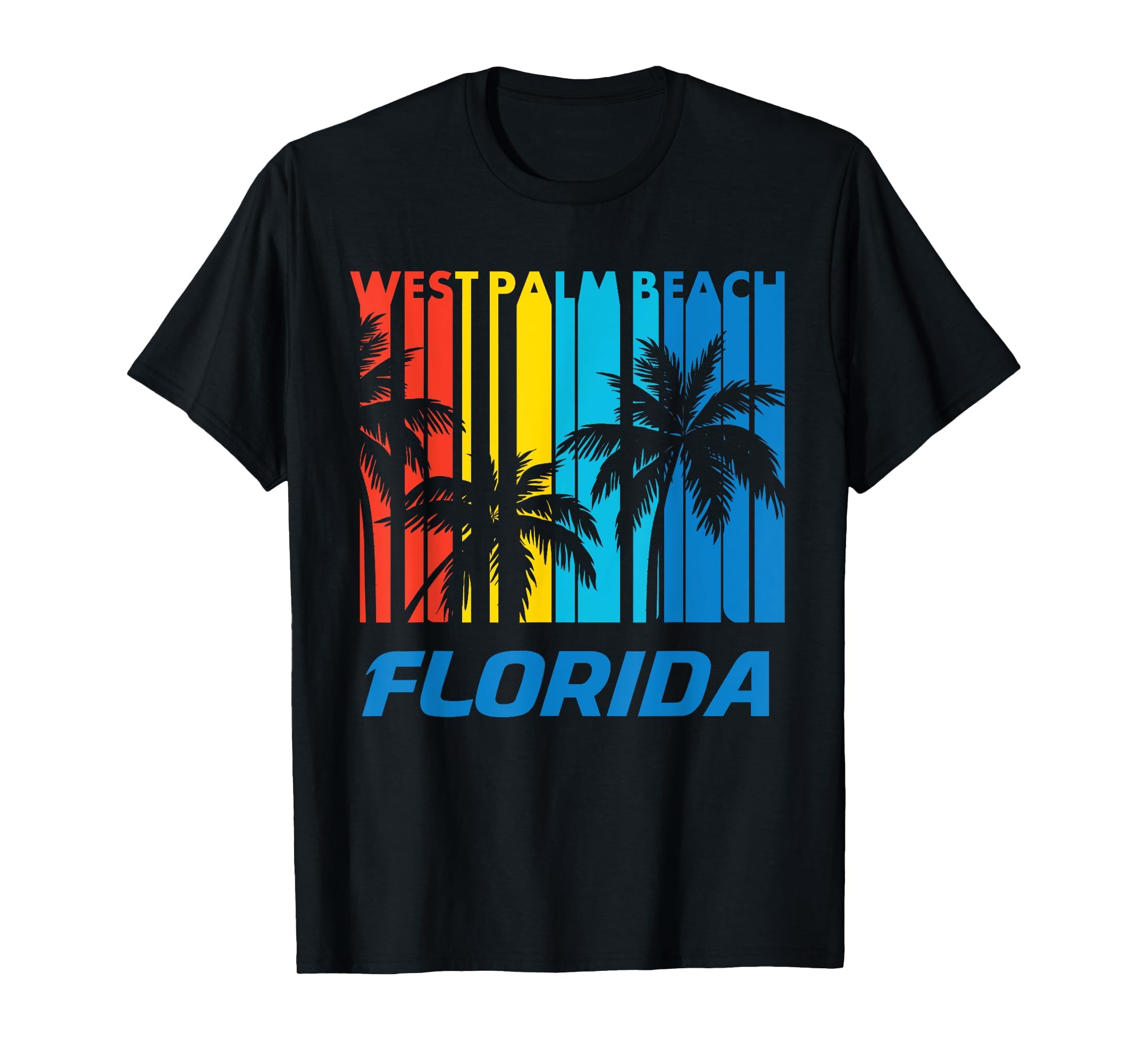 West Palm Beach Florida Palm Trees T-Shirt - Unique Graphic Men Women - T-Shirt, Sweatshirt, Hoodie