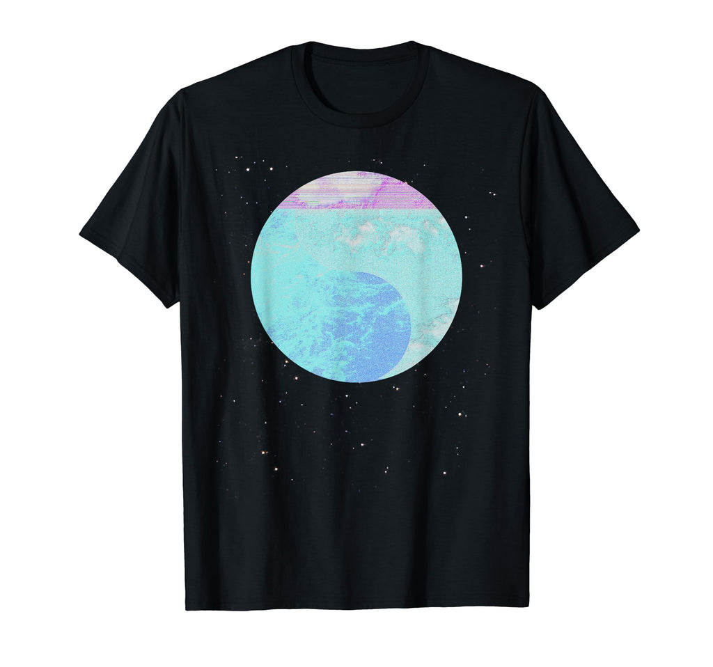 Glitched Vaporwave Aesthetic T-Shirt - Casual Everyday Wear Men Women - T-Shirt, Sweatshirt, Hoodie