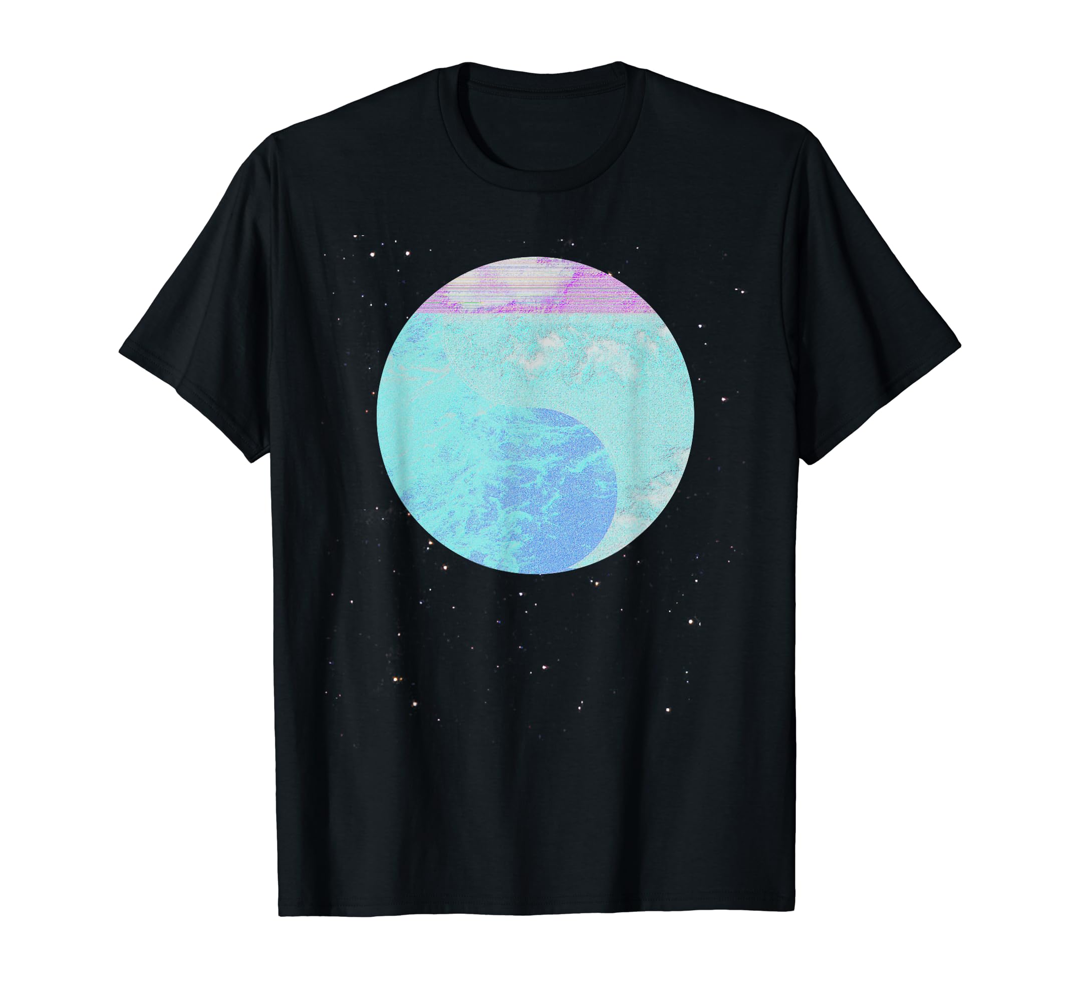 Glitched Vaporwave Aesthetic T-Shirt - Casual Everyday Wear Men Women - T-Shirt, Sweatshirt, Hoodie