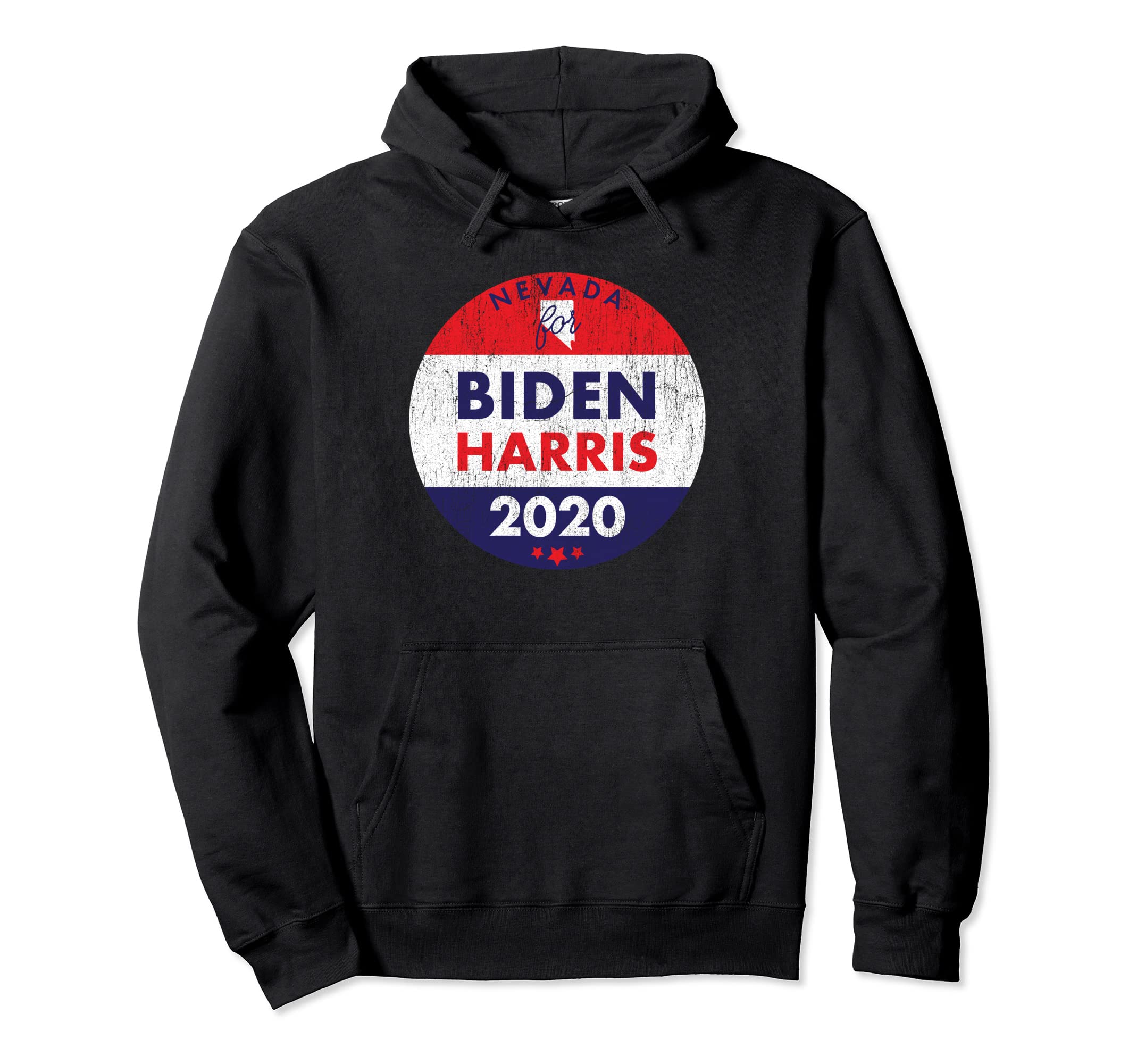 Nevada Biden Harris 2020 Distressed Hoodie - Trendy Graphic Men Women - T-Shirt, Sweatshirt, Hoodie