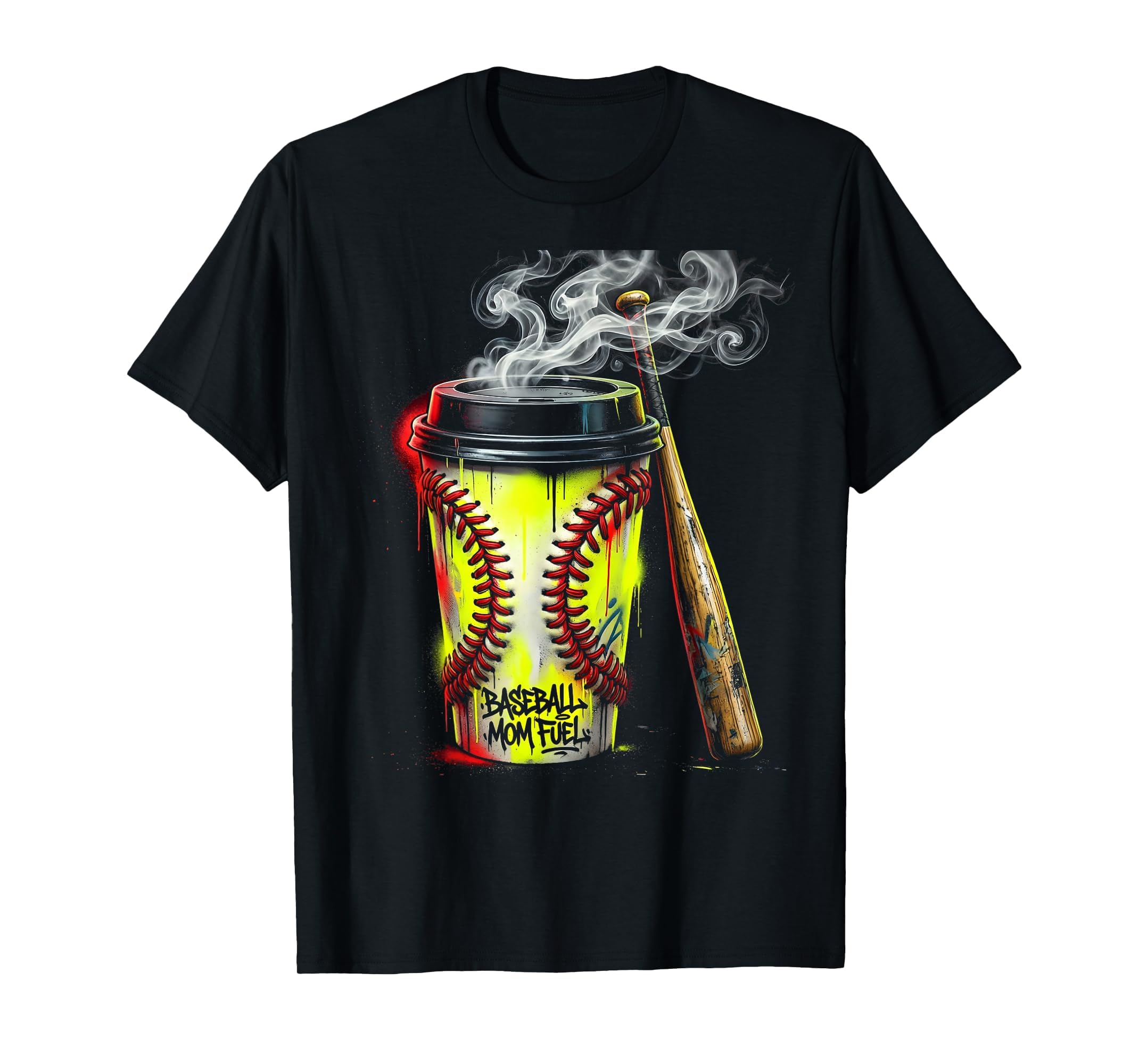 Baseball Mom Fuel Sports Moms T-Shirt - Novelty Apparel Men Women - T-Shirt, Sweatshirt, Hoodie