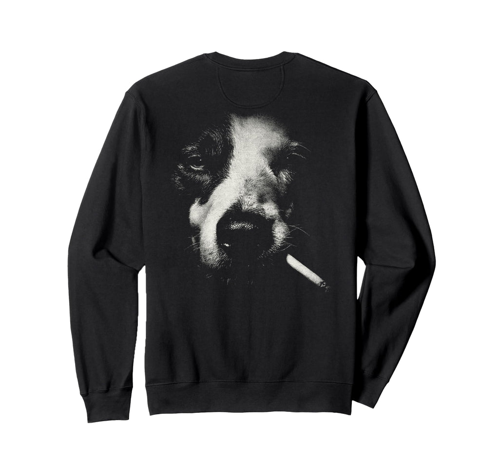 Border Collie Smoking Cigarette Sweatshirt - Streetwear Style for Adults - T-Shirt, Sweatshirt, Hoodie