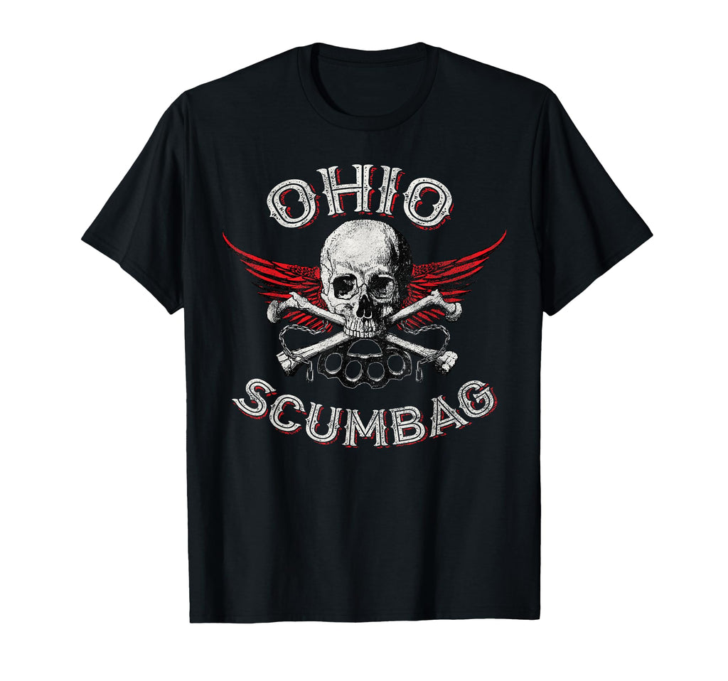 Funny Ohio Scumbag Distressed Skull T-Shirt - Aesthetic Graphic Unisex - T-Shirt, Sweatshirt, Hoodie