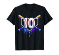 10Th Birthday Baseball 10 Years Ice T-Shirt - Minimalist Print Men Women - T-Shirt, Sweatshirt, Hoodie