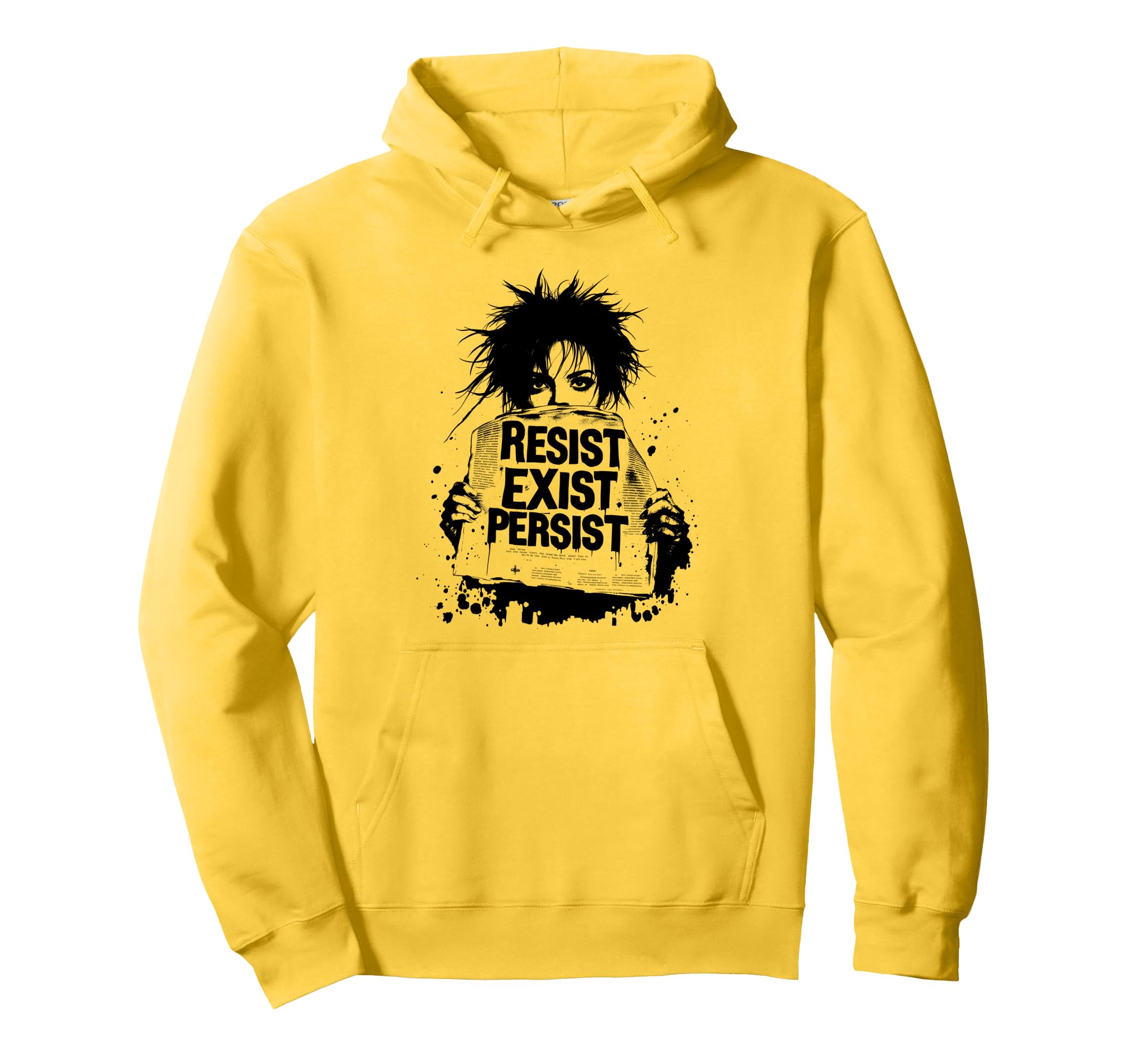 Punk 90S Grunge Urban Art Distressed Hoodie - Graphic Print Men Women - T-Shirt, Sweatshirt, Hoodie