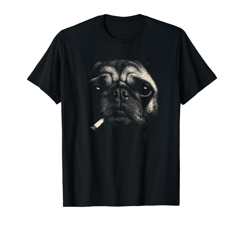 Funny Pug Smoking Dog Cigarette Meme T-Shirt - Trendy Graphic Men Women - T-Shirt, Sweatshirt, Hoodie
