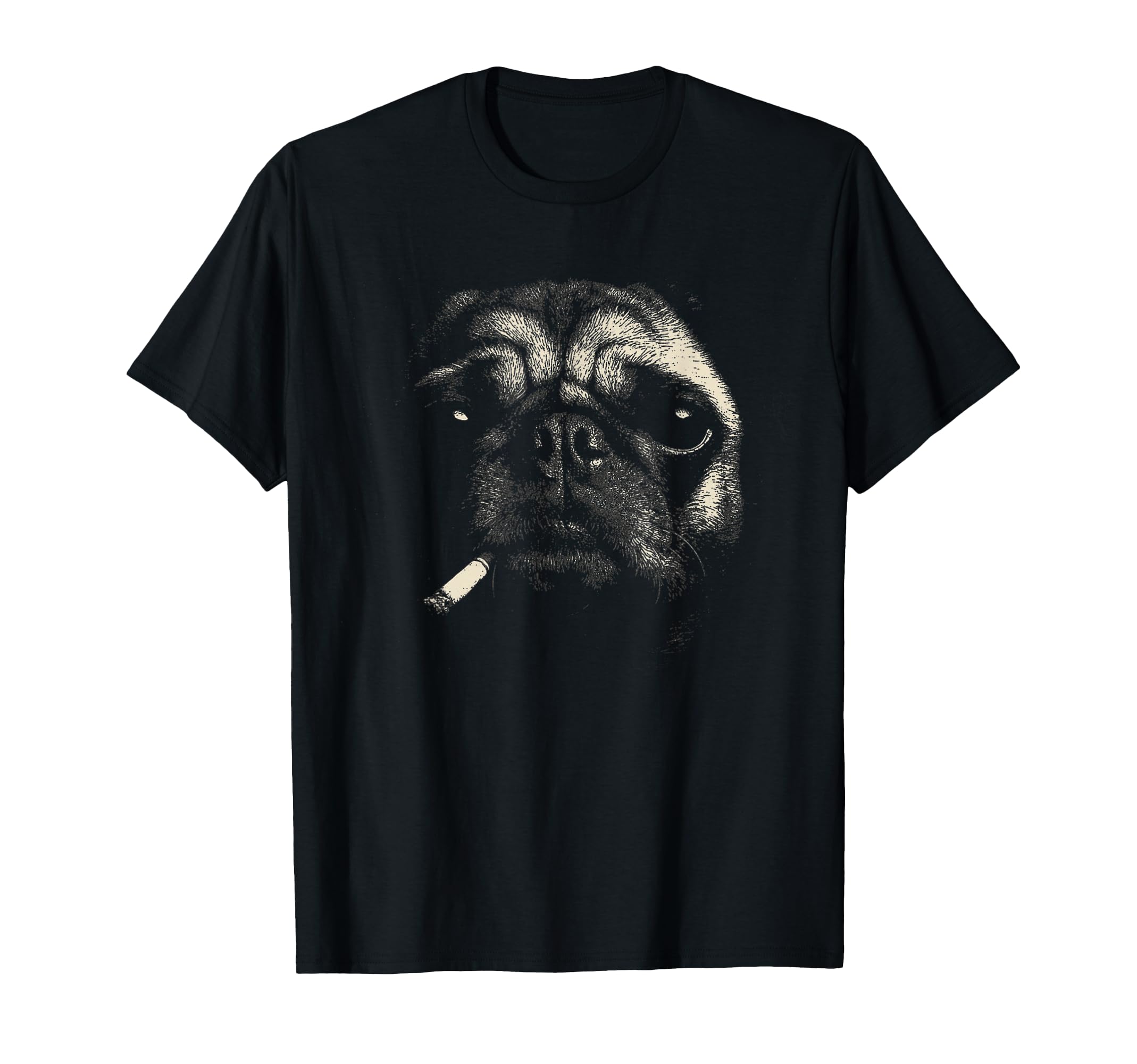 Funny Pug Smoking Dog Cigarette Meme T-Shirt - Trendy Graphic Men Women - T-Shirt, Sweatshirt, Hoodie