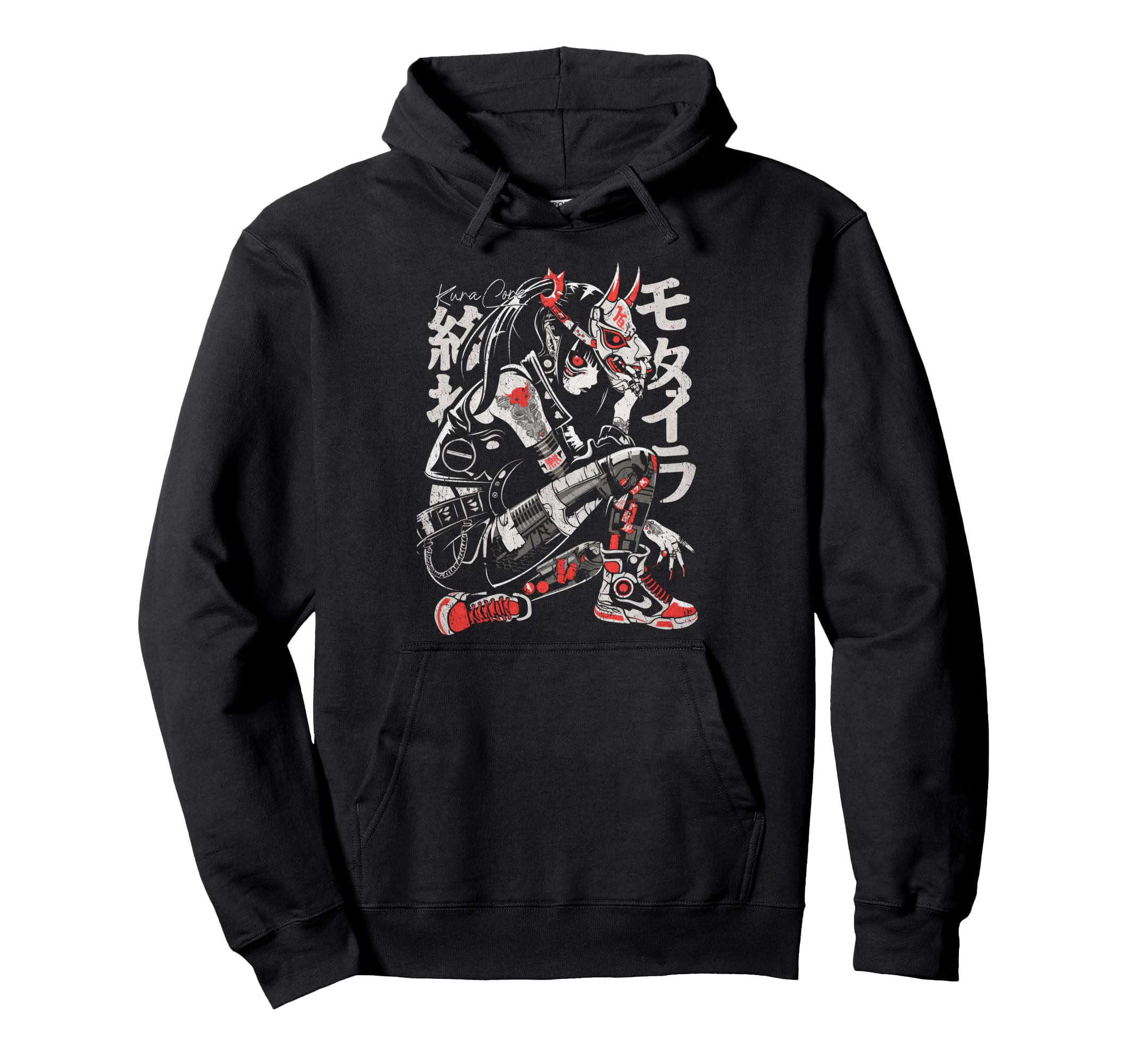 Japanese Streetwear Cyberpunk Y2K Hoodie - Fun Novelty Design Men Women - T-Shirt, Sweatshirt, Hoodie