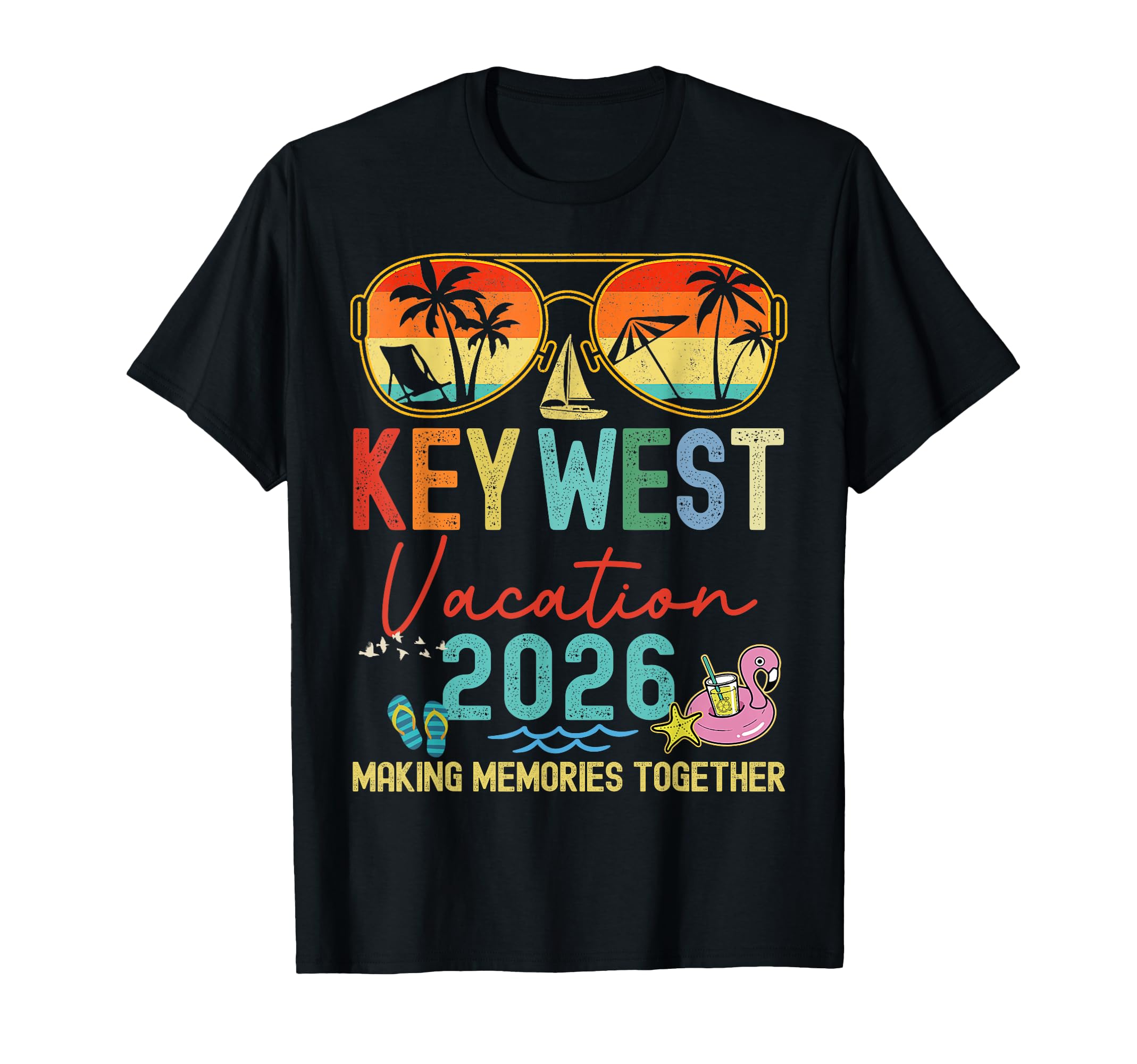 Key West Vacation 2026 Memories Matching T-Shirt - Custom Art Print Unisex - T-Shirt, Sweatshirt, Hoodie