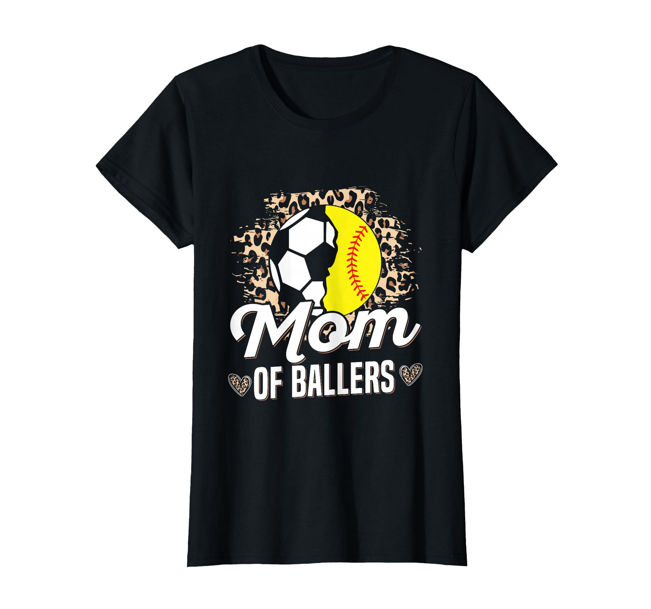 Mom Ballers Mom Softball And Soccer T-Shirt - Minimalist Print for Adults - T-Shirt, Sweatshirt, Hoodie