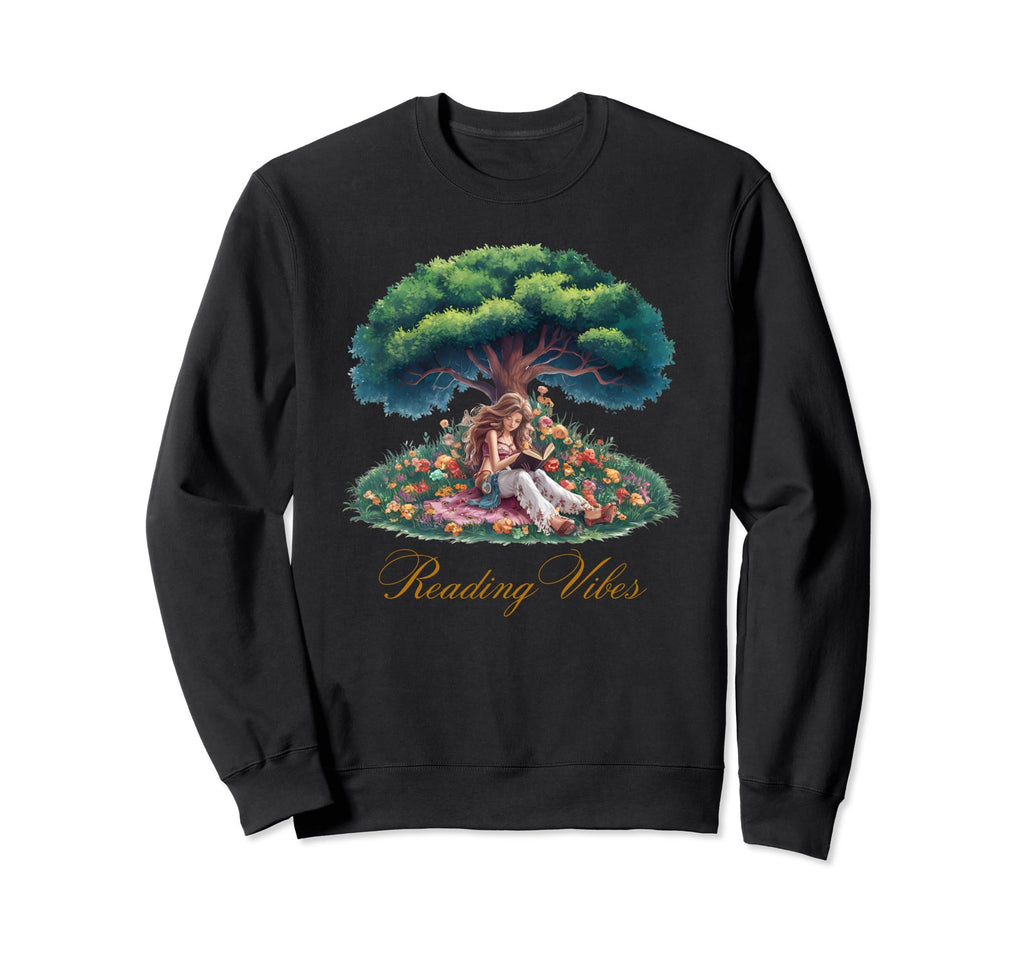 Boho Reading Vibes Sweatshirt - Graphic Print Men Women - T-Shirt, Sweatshirt, Hoodie
