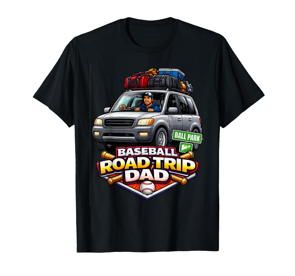 Baseball Road Trip Dad Tournament T-Shirt - Aesthetic Graphic Men Women - T-Shirt, Sweatshirt, Hoodie