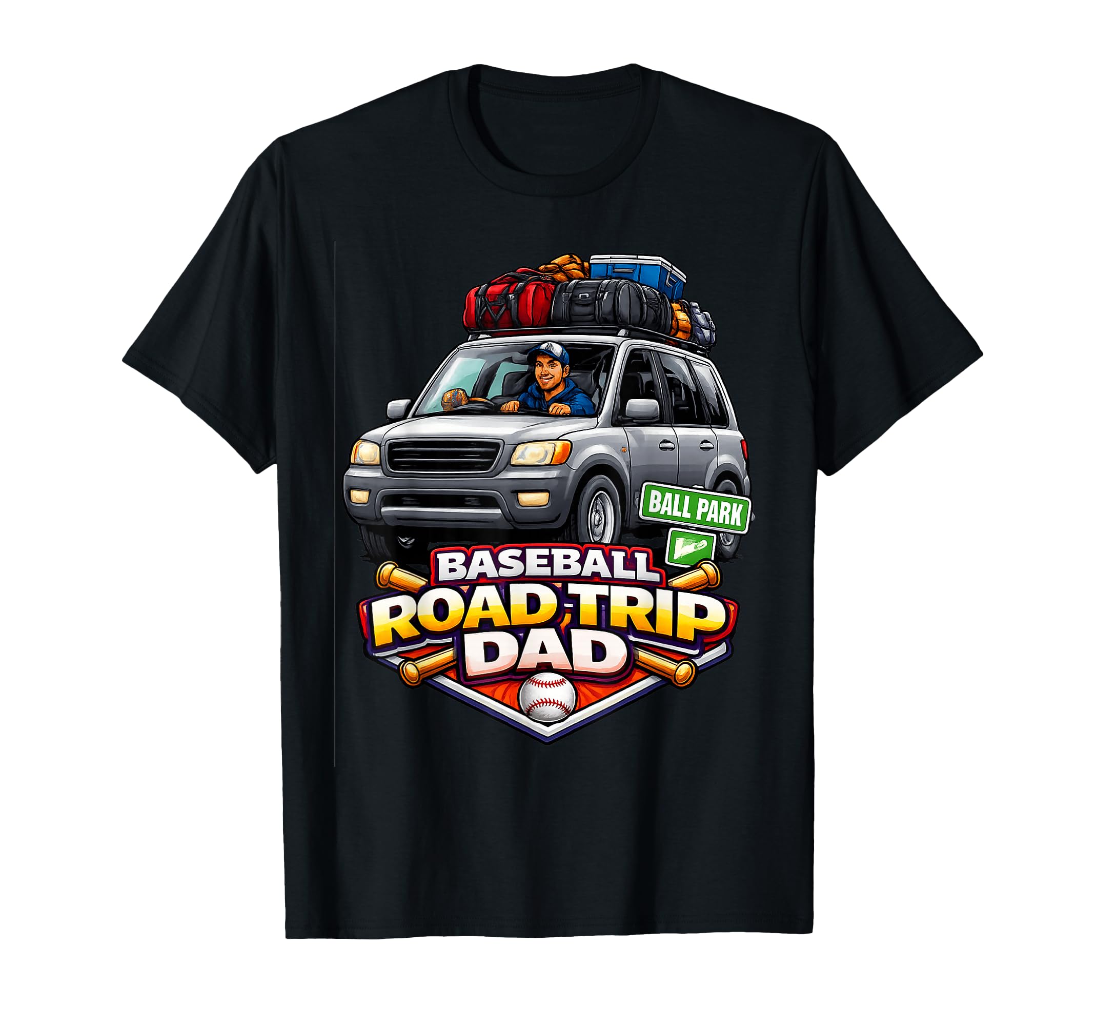 Baseball Road Trip Dad Tournament T-Shirt - Aesthetic Graphic Men Women - T-Shirt, Sweatshirt, Hoodie