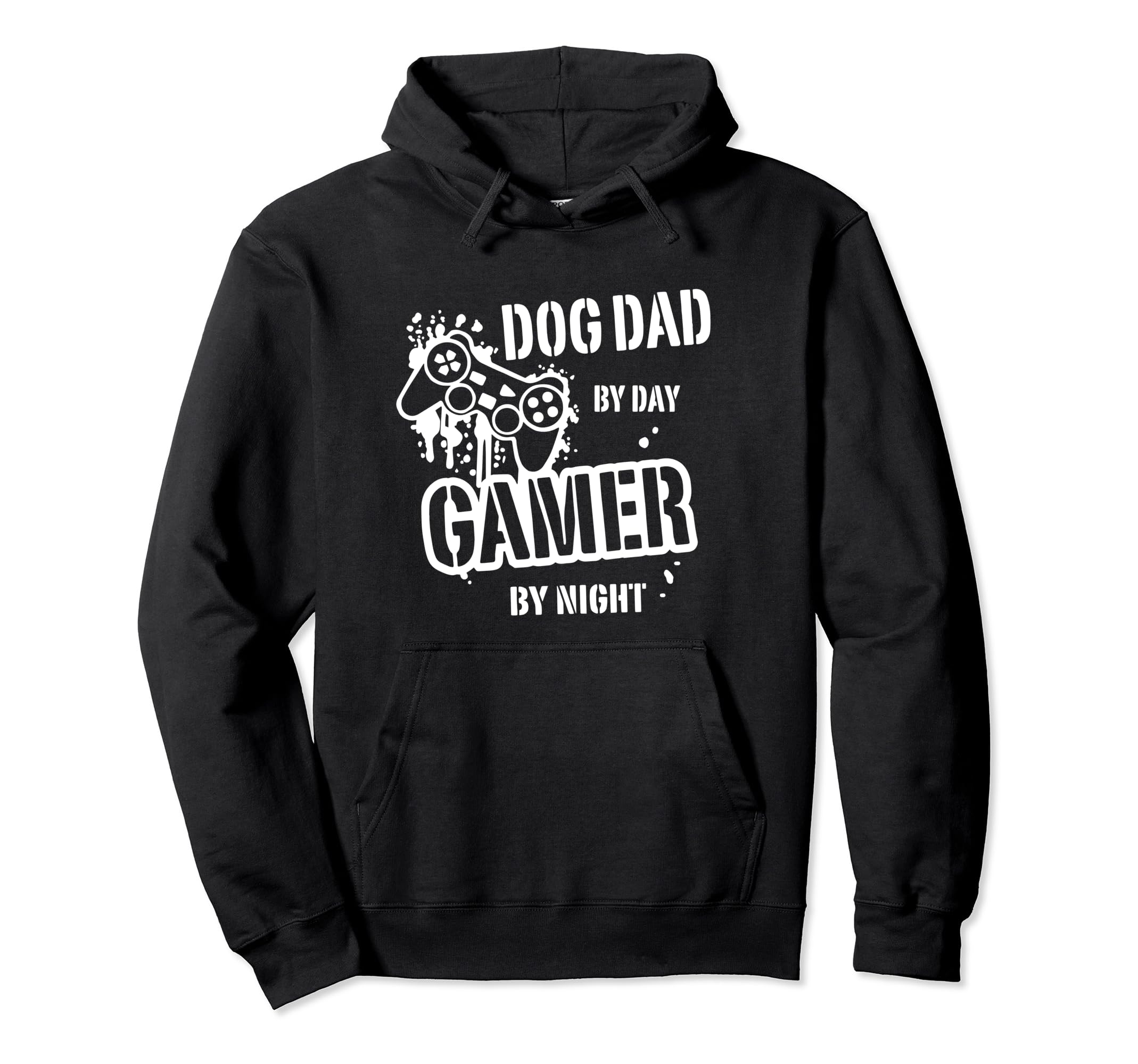 Dog Dad Day Gamer Night Daddy Gamer Hoodie - Custom Art Print Men Women - T-Shirt, Sweatshirt, Hoodie