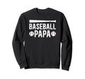 Baseball Papa Proud Grandpa Papa Sweatshirt - Graphic Print Unisex - T-Shirt, Sweatshirt, Hoodie