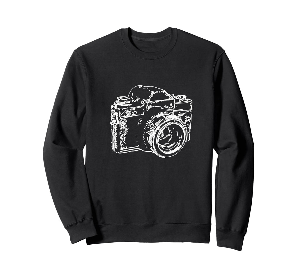 Camera Analogue Camera Sketch Sweatshirt - Minimalist Print for Adults - T-Shirt, Sweatshirt, Hoodie