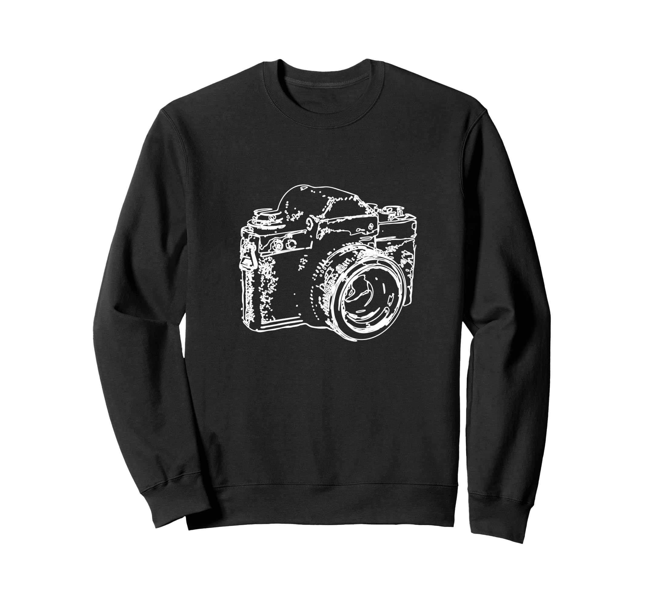 Camera Analogue Camera Sketch Sweatshirt - Minimalist Print for Adults - T-Shirt, Sweatshirt, Hoodie