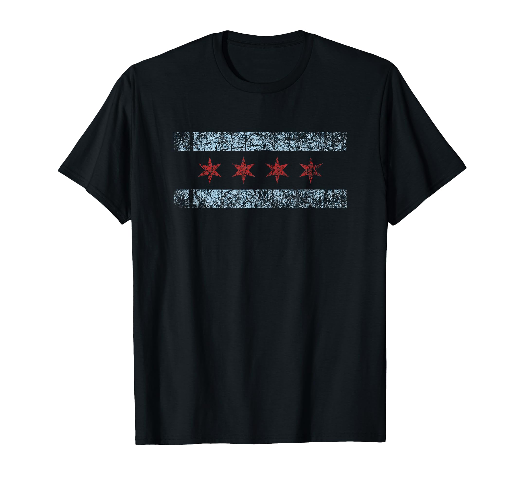 Chicago Flag Windy City T-Shirt - Unique Graphic Unisex - T-Shirt, Sweatshirt, Hoodie
