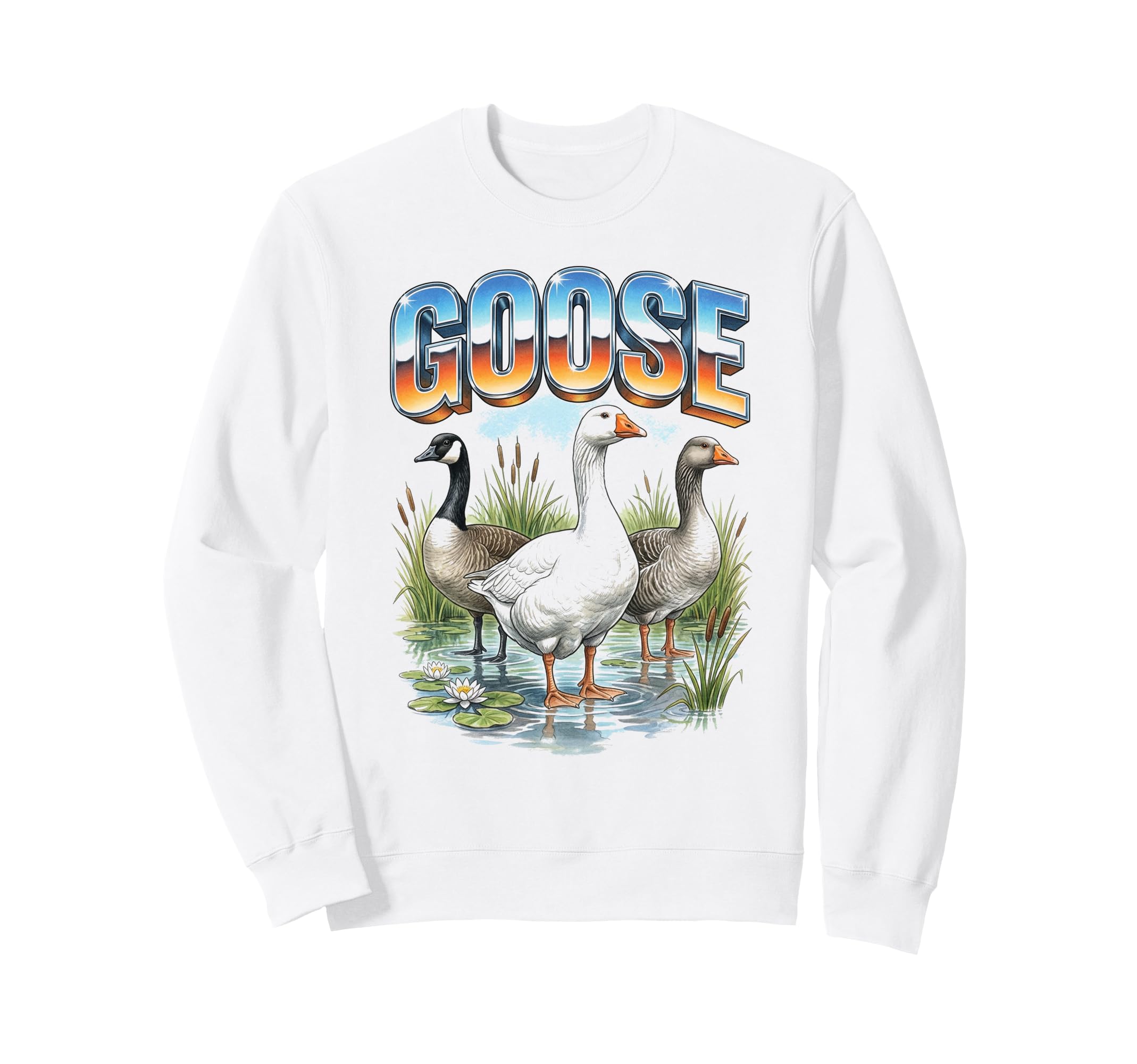 Goose 70S 90S Goose Lover Silly Sweatshirt - Novelty Apparel Men Women - T-Shirt, Sweatshirt, Hoodie