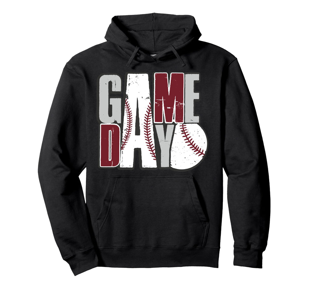 Game Day Vibes Baseball Mom Baseball Hoodie - Minimalist Print for Adults - T-Shirt, Sweatshirt, Hoodie
