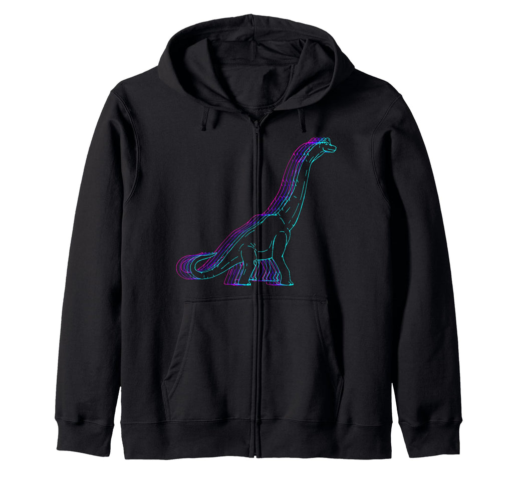 Brachiosaurus Dinosaur Line Art Aesthetic T-Shirt - Graphic Print Men Women - T-Shirt, Sweatshirt, Hoodie