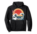 Big Wave Vaporwave Aesthetic 80S Anime Hoodie - Custom Art Print Men Women - T-Shirt, Sweatshirt, Hoodie