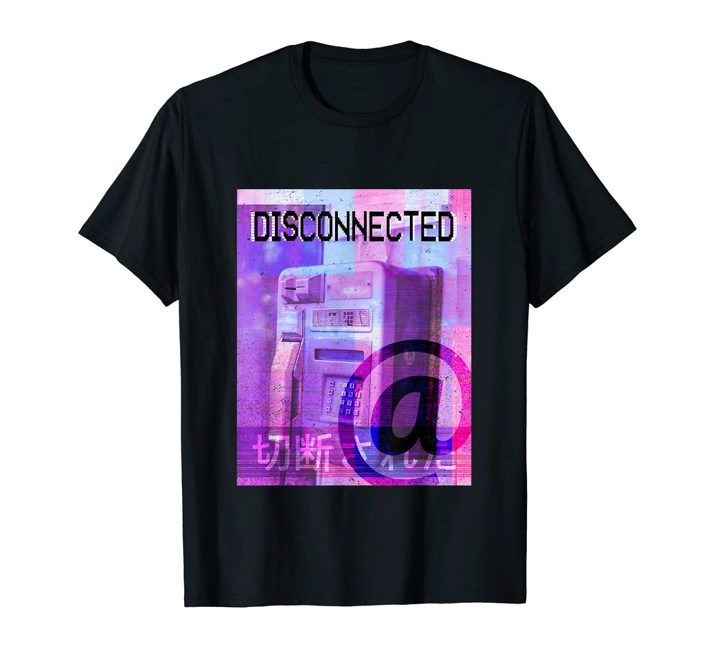 Disconnected Vaporwave Aesthetic T-Shirt - Graphic Print for Adults - T-Shirt, Sweatshirt, Hoodie