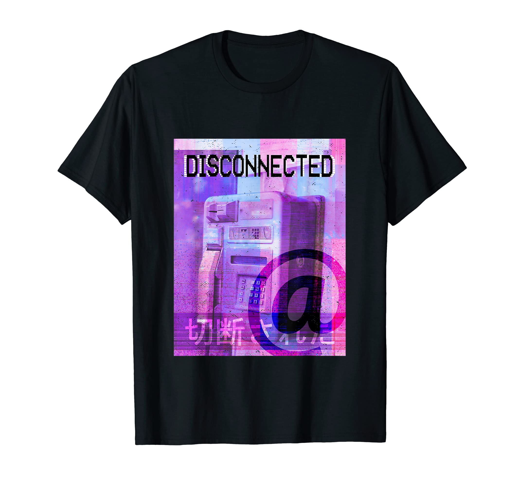 Disconnected Vaporwave Aesthetic T-Shirt - Graphic Print for Adults - T-Shirt, Sweatshirt, Hoodie