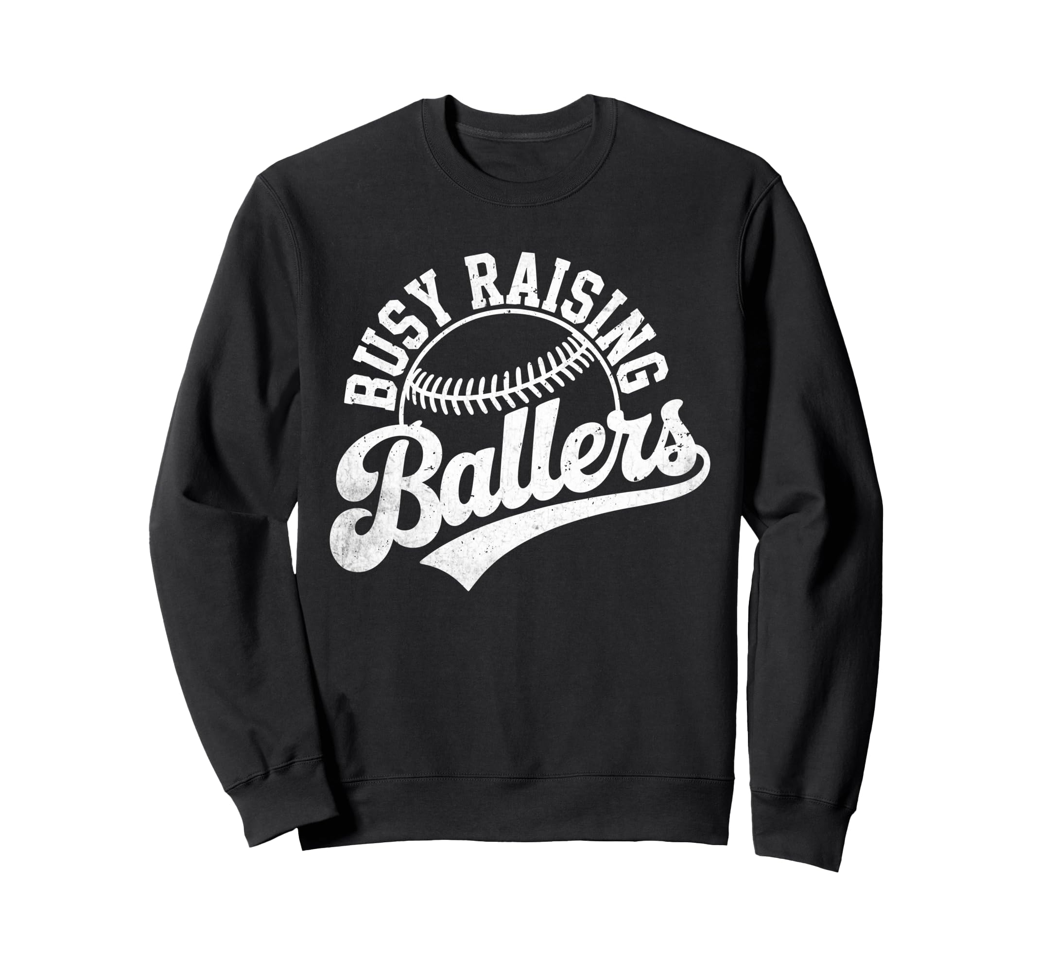 Raising Ballers Funny Mom Baseball Sweatshirt - Graphic Print Unisex - T-Shirt, Sweatshirt, Hoodie