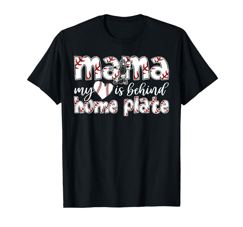 Proud Baseball Catcher Mom Baseball Catcher T-Shirt - Graphic Print Unisex - T-Shirt, Sweatshirt, Hoodie