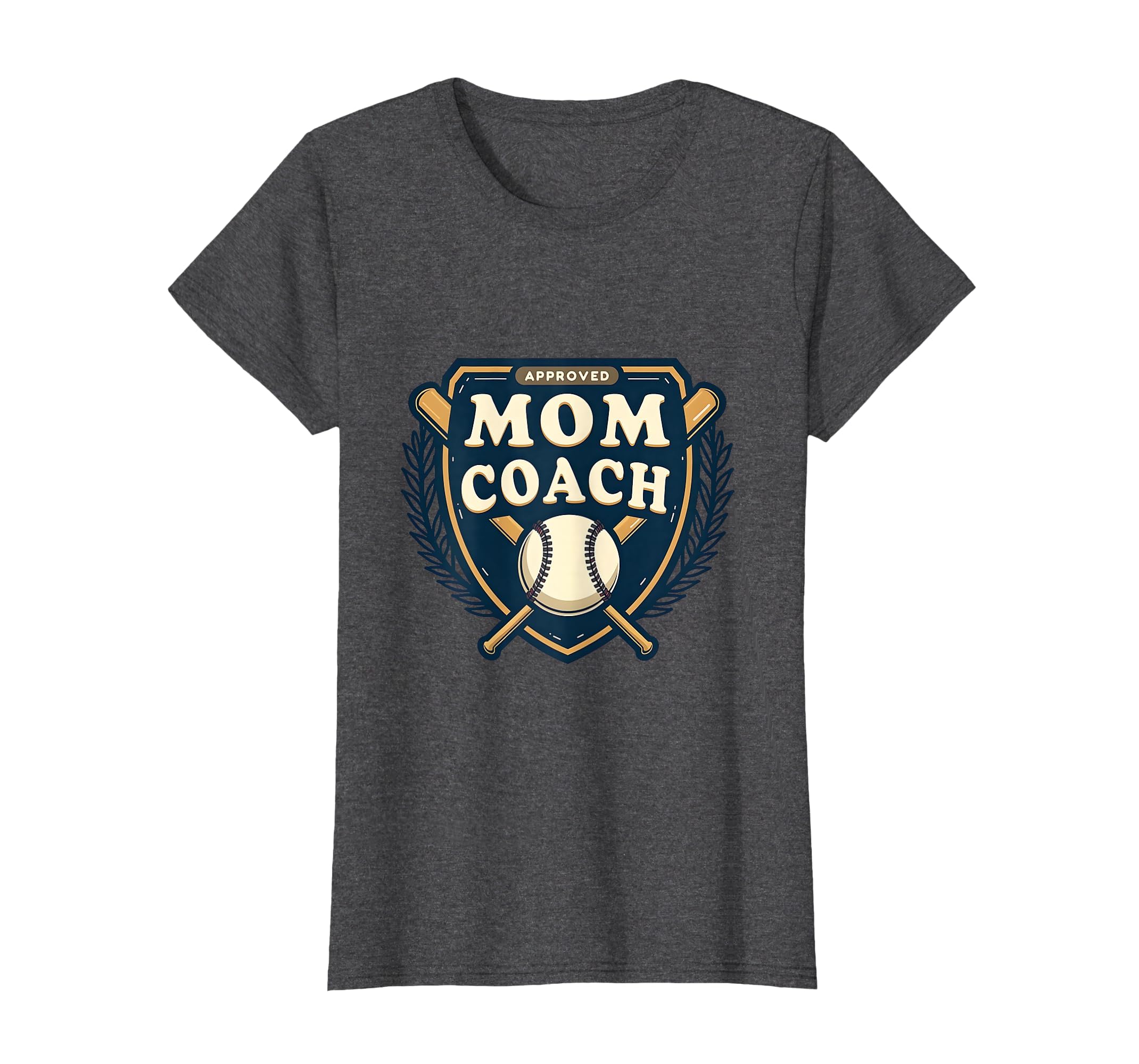 Mom Coach Approved Baseball Moms T-Shirt - Minimalist Print Men Women - T-Shirt, Sweatshirt, Hoodie