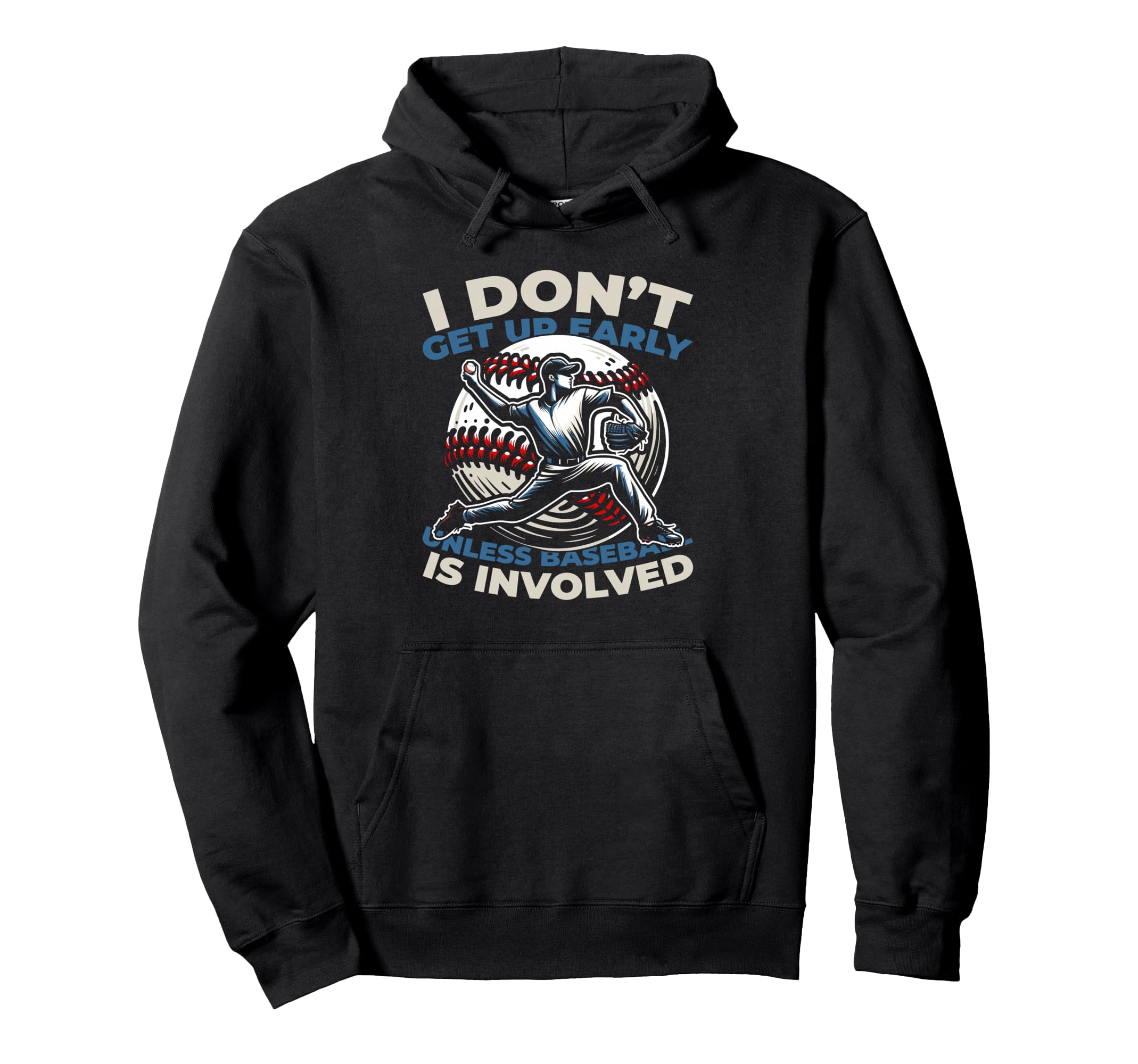 Baseballer Player Sport Team Baseball Hoodie - Unique Graphic Unisex - T-Shirt, Sweatshirt, Hoodie