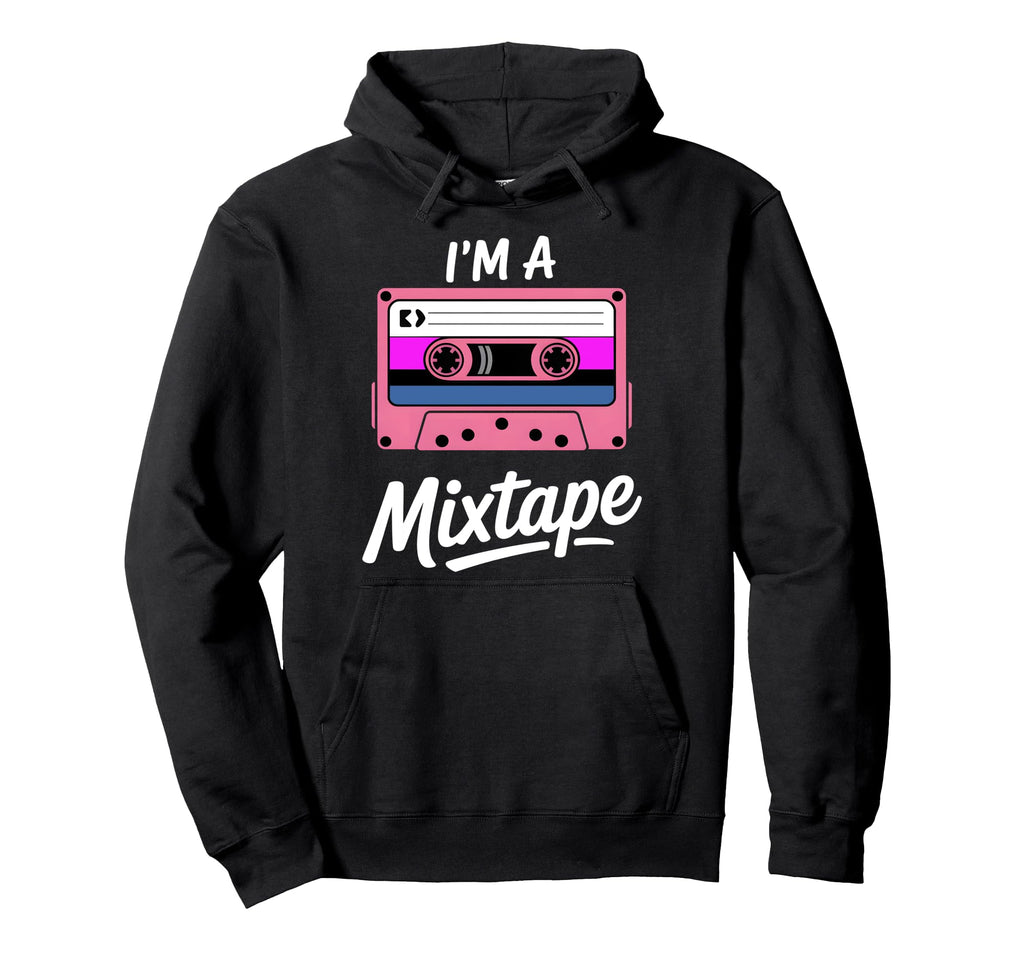 Im Mixtape Genderfluid Pride Cassette Hoodie - Trendy Graphic Men Women - T-Shirt, Sweatshirt, Hoodie