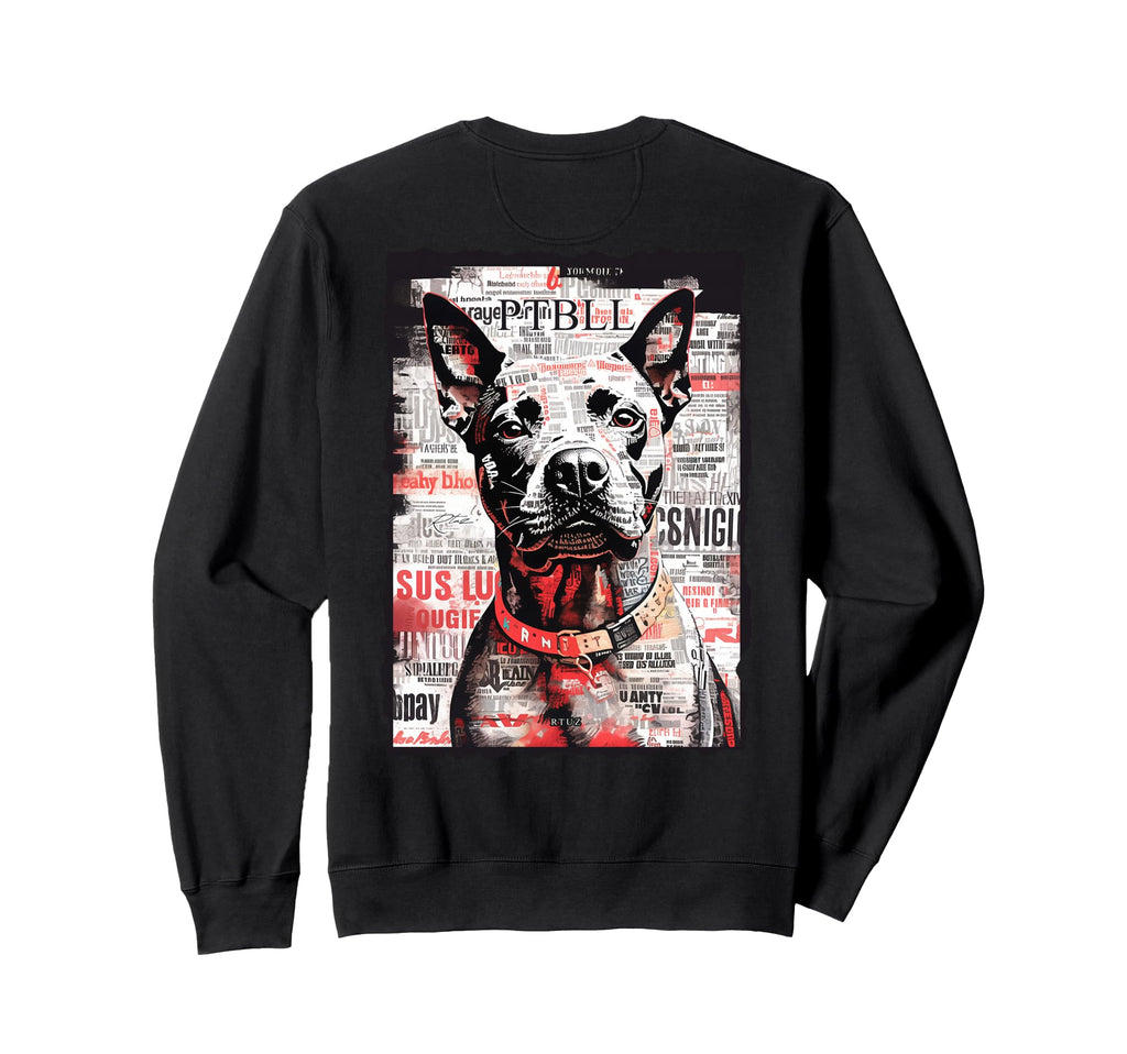 Back Y2K Streetwear Dog Pit Bull Sweatshirt - Streetwear Style Men Women - T-Shirt, Sweatshirt, Hoodie