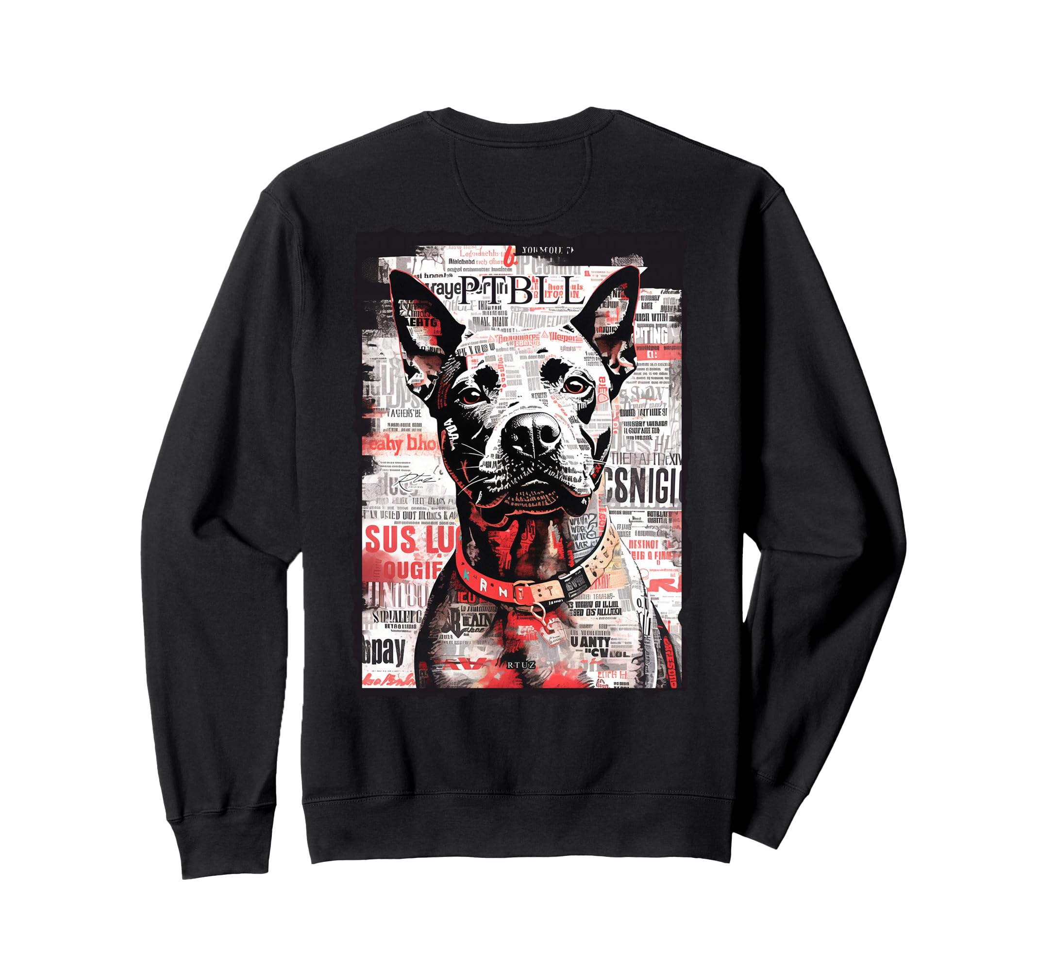 Back Y2K Streetwear Dog Pit Bull Sweatshirt - Streetwear Style Men Women - T-Shirt, Sweatshirt, Hoodie
