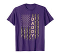 Daddy American Flag Usa Leopard Dad T-Shirt - Custom Art Print Men Women - T-Shirt, Sweatshirt, Hoodie