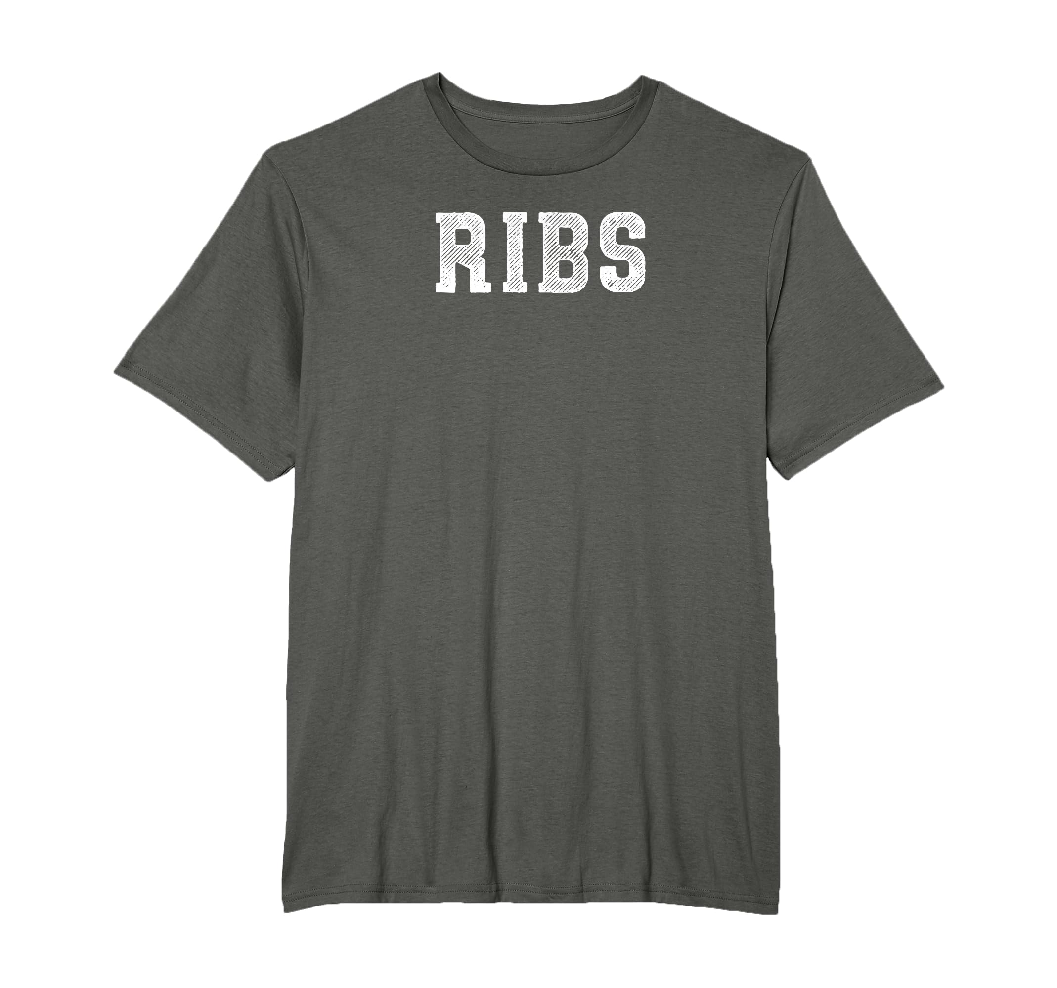 Bbq Ribs Distressed Weathered Barbecue T-Shirt - Custom Art Print Men Women - T-Shirt, Sweatshirt, Hoodie