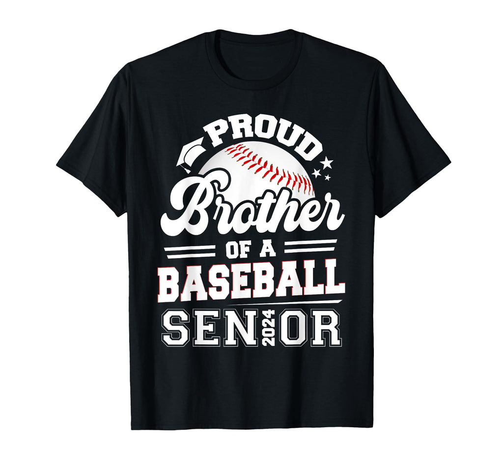 Proud Brother 2024 Senior Graduate T-Shirt - Aesthetic Graphic for Adults - T-Shirt, Sweatshirt, Hoodie