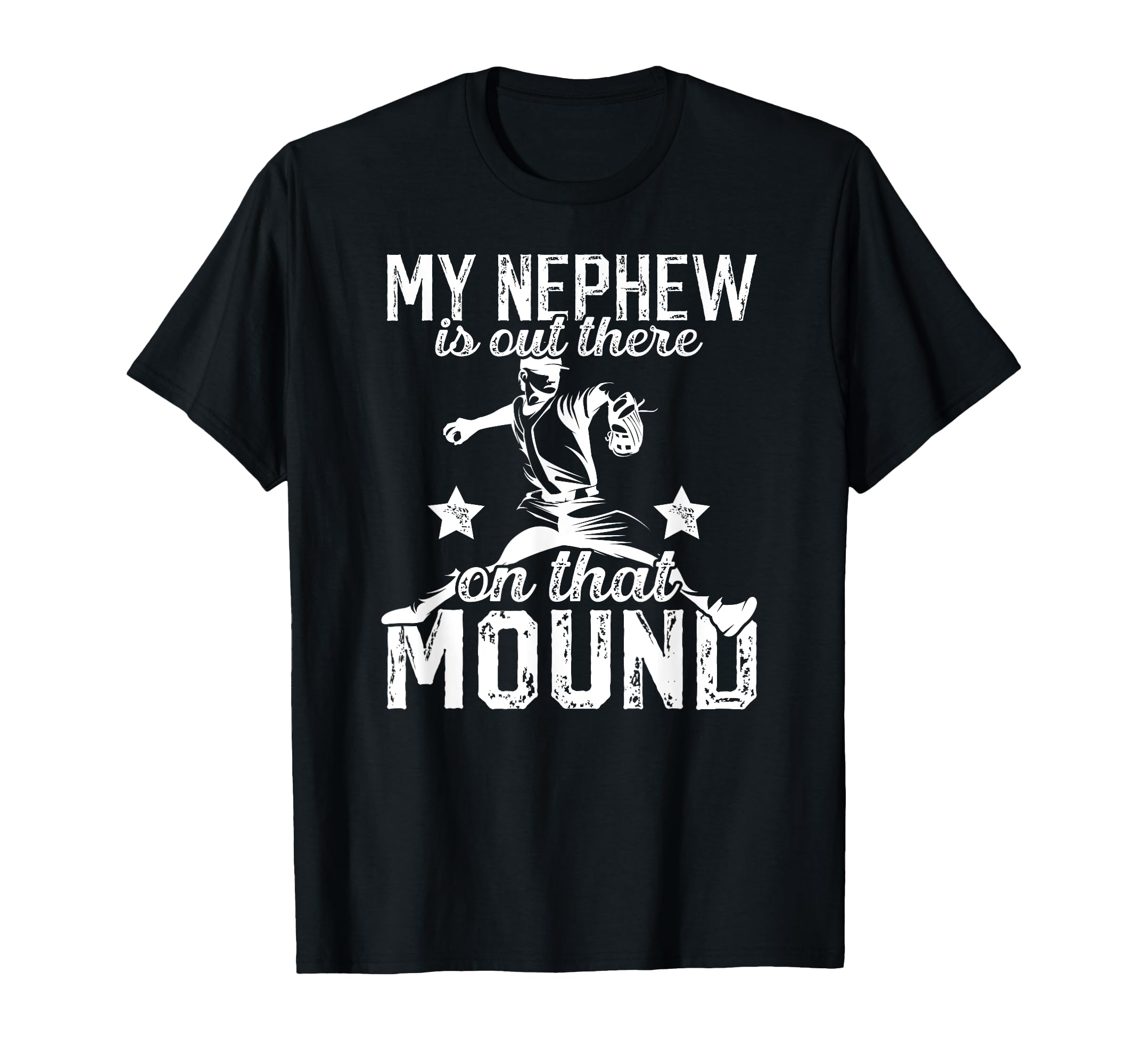 Proud Baseball Pitcher Uncle Baseball T-Shirt - Novelty Apparel for Adults - T-Shirt, Sweatshirt, Hoodie