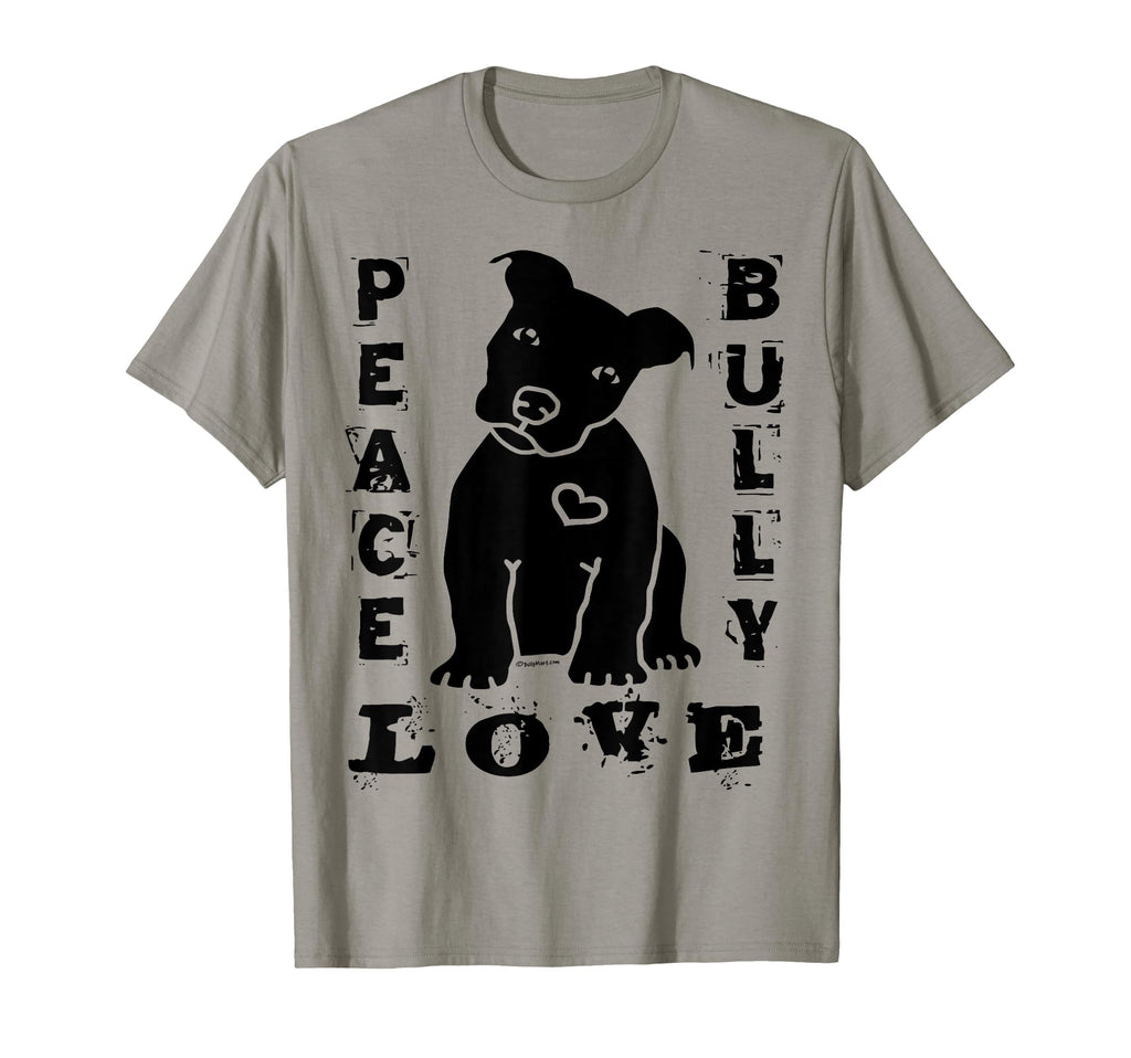 Pitbull Love Peace Love Bully T-Shirt - Trendy Graphic for Adults - T-Shirt, Sweatshirt, Hoodie